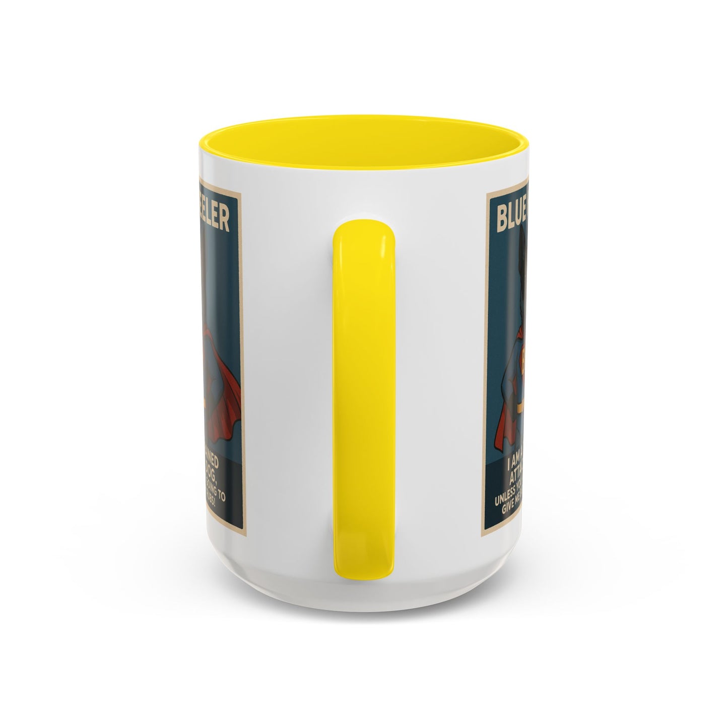 Blue Heeler "Superhero" Coffee Mug - Fun 15oz Accent Mug for Dog Lovers