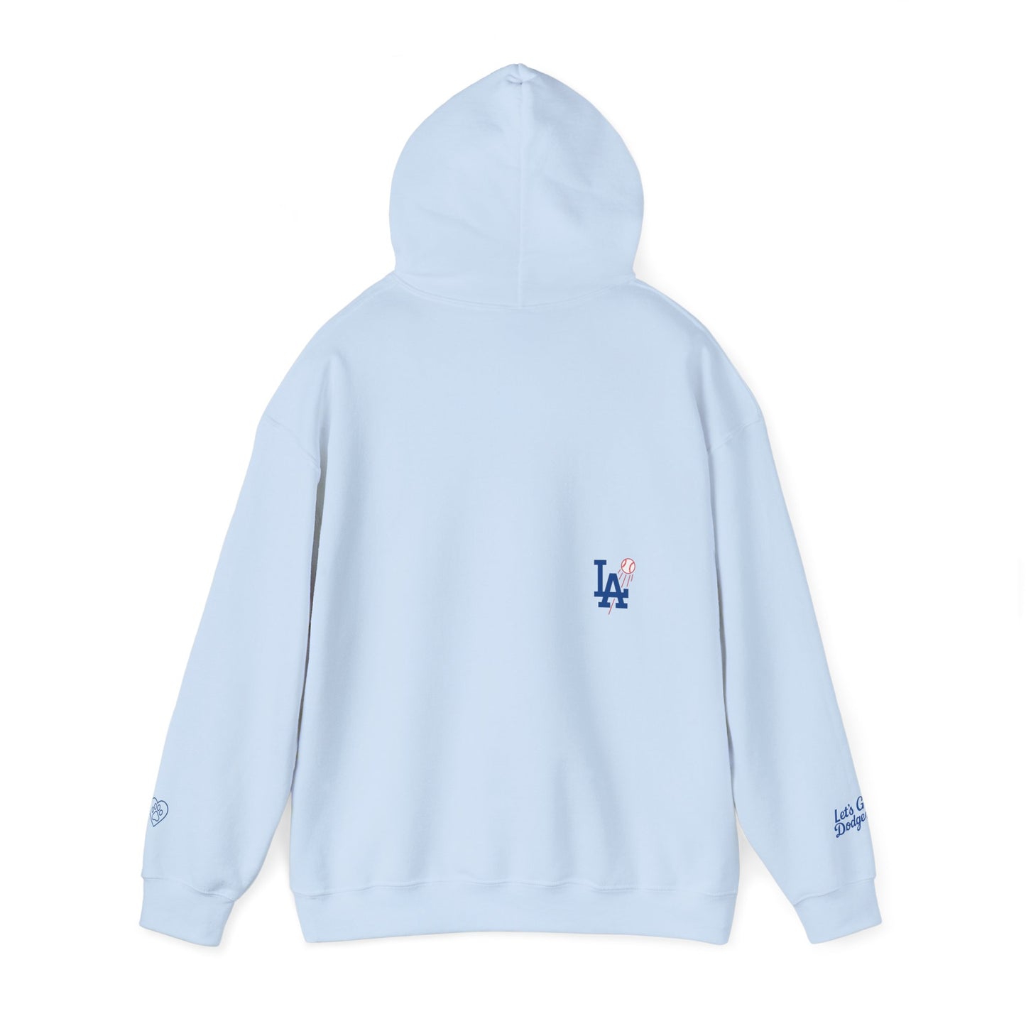 "My Shih Tzu Poodle is a Dodgers Fan" Unisex Dog Lover Hoodie