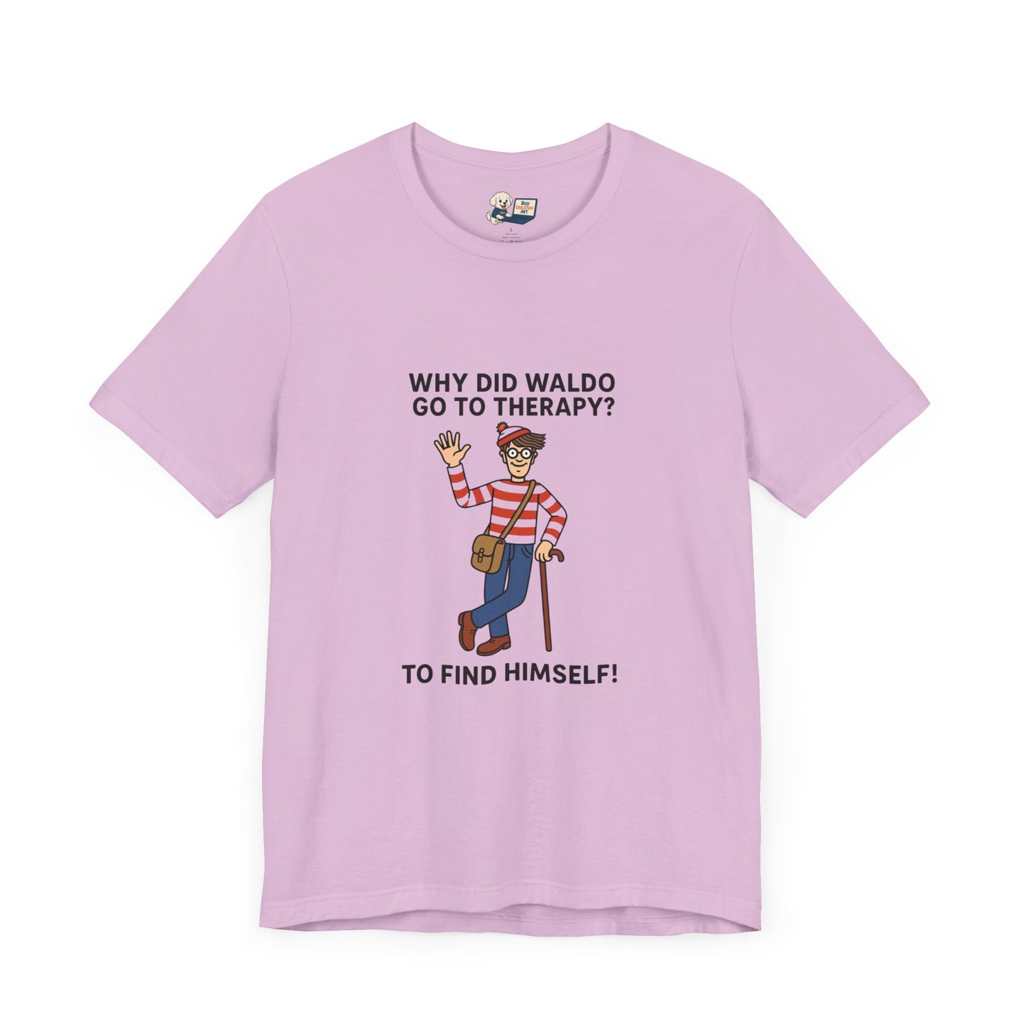 Mental Health "Waldo" Unisex Jersey Tee - Fun & Quirky Design for Everyday Heroes