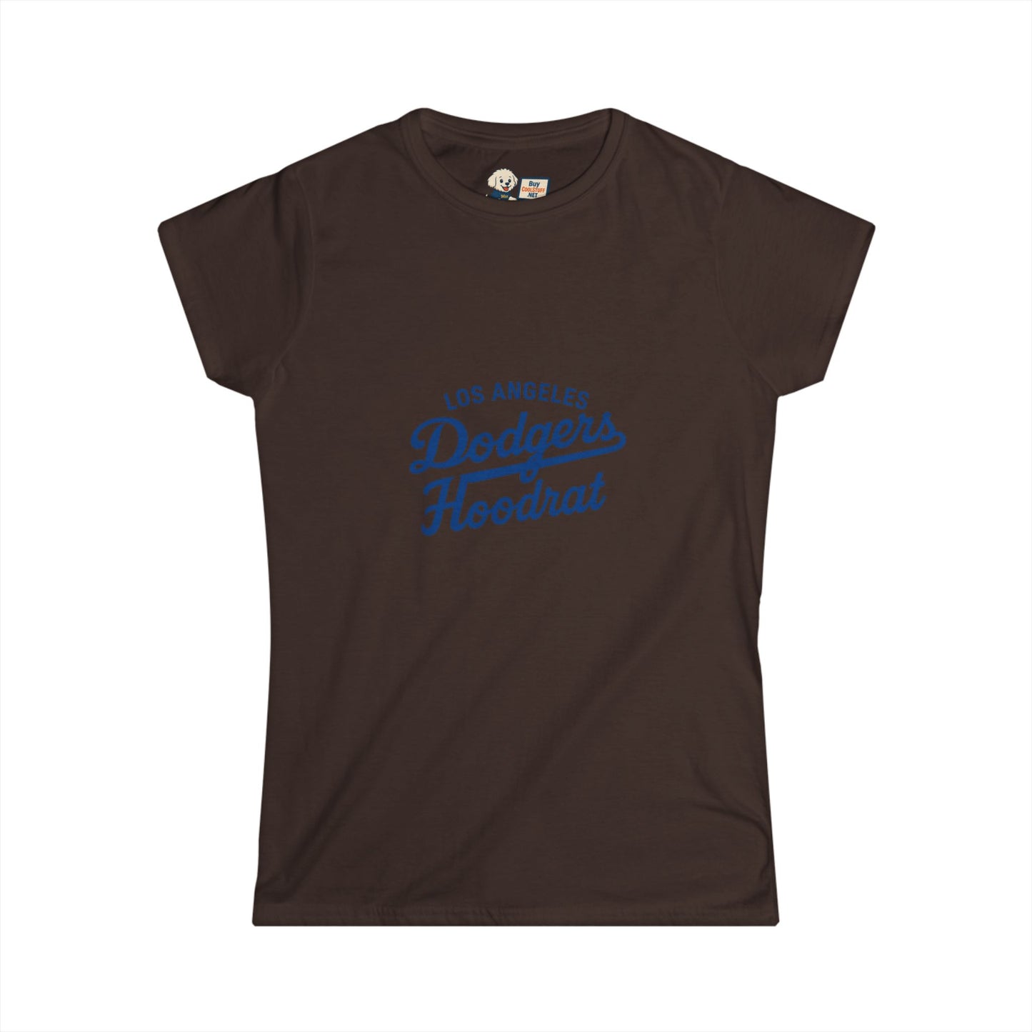 Los Angeles Dodgers Hoodrat - Women's Softstyle Tee - Perfect for Game Day!