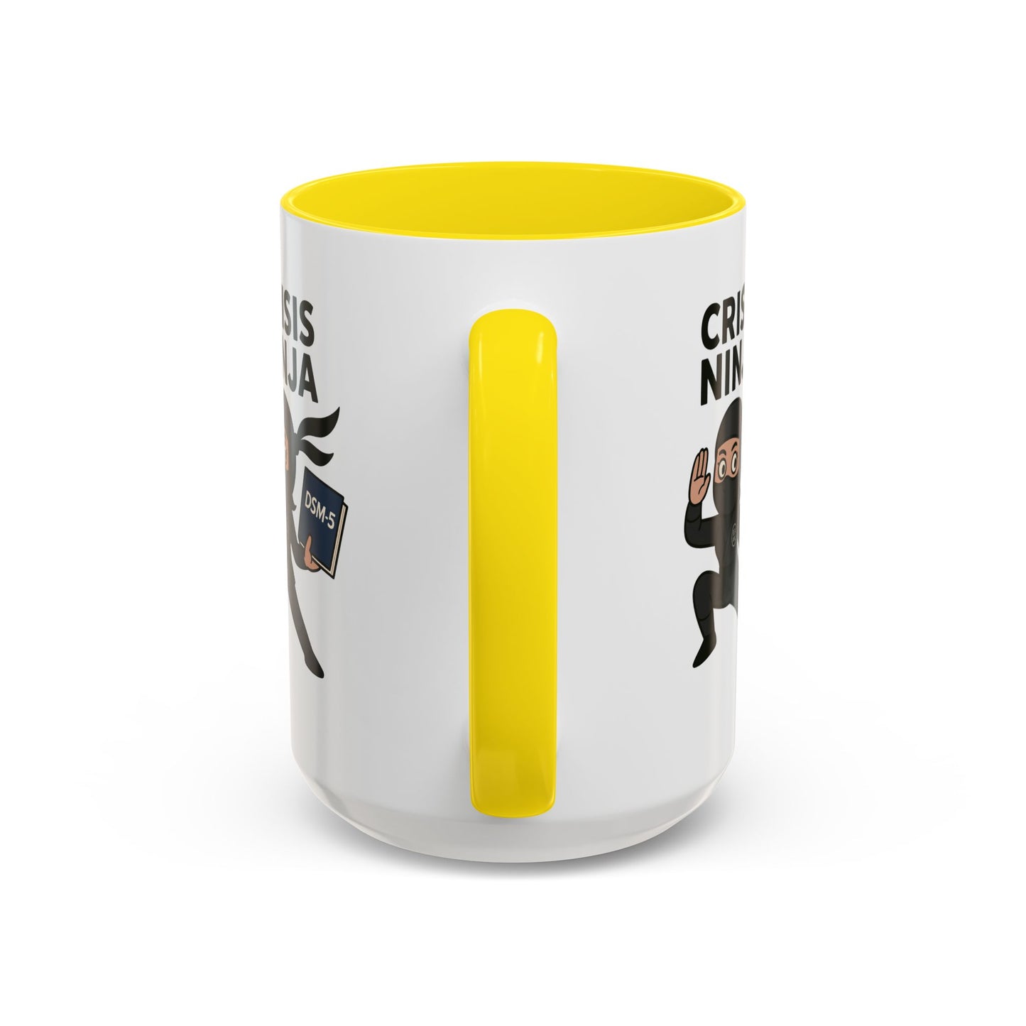 Mental Health "Crisis Ninja" -Accent Mug - 15oz