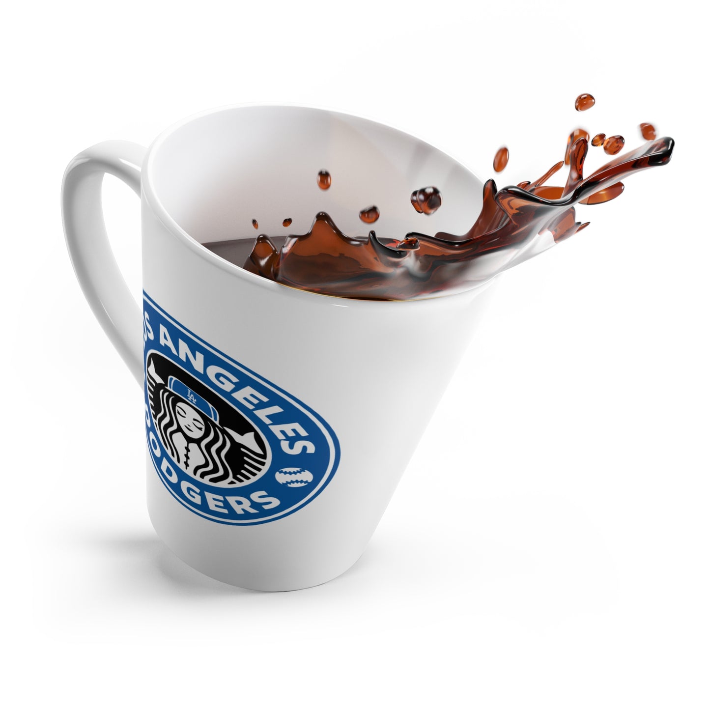 Los Angeles Dodgers Latte Mug - Perfect for Baseball Fans and Coffee Lovers