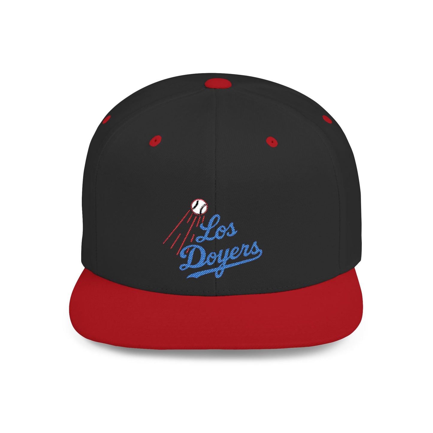 Los Doyers Embroidery Stylish Flat Bill Snapback Cap