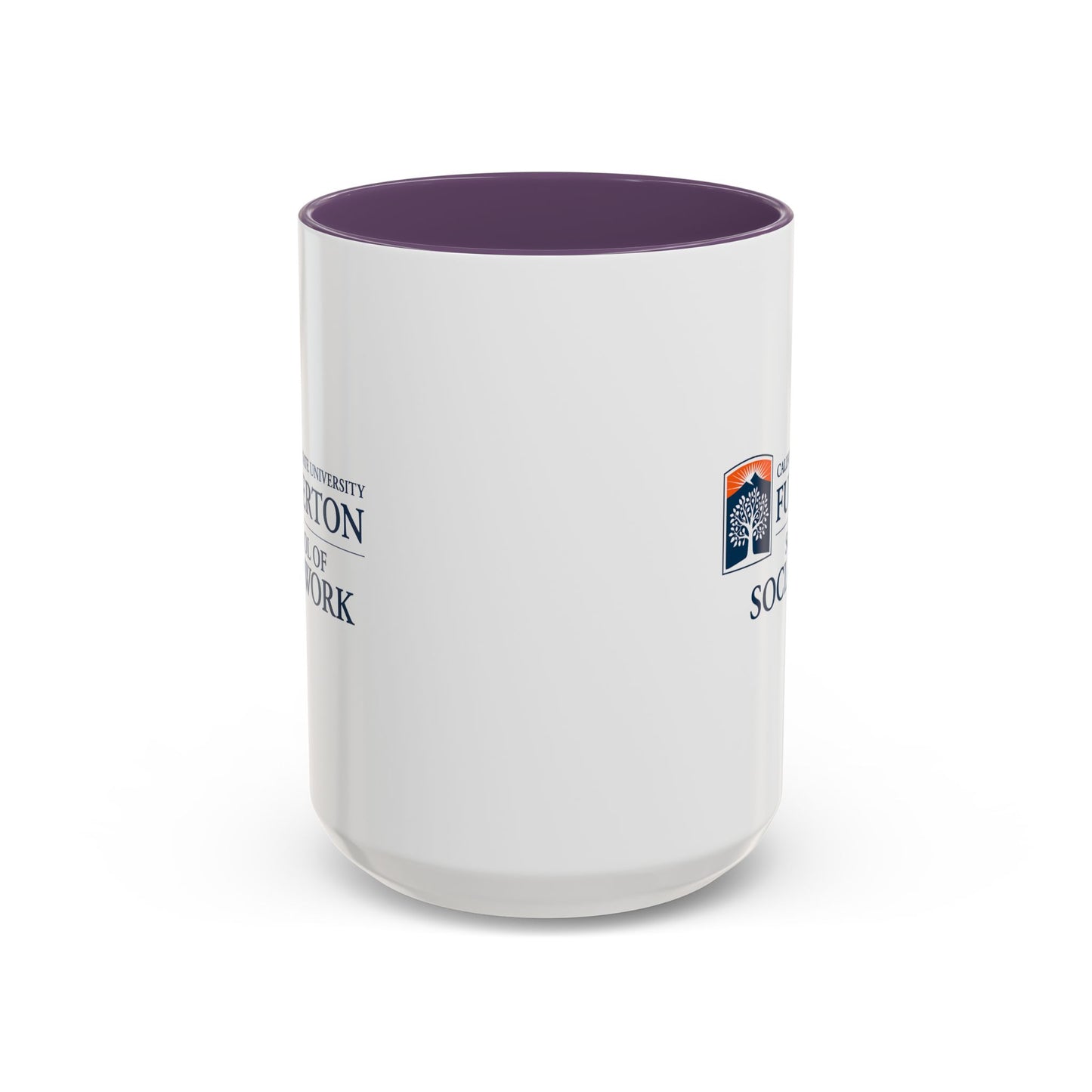 Fullerton School of Social Work Customized Accent Coffee Mug - 15oz