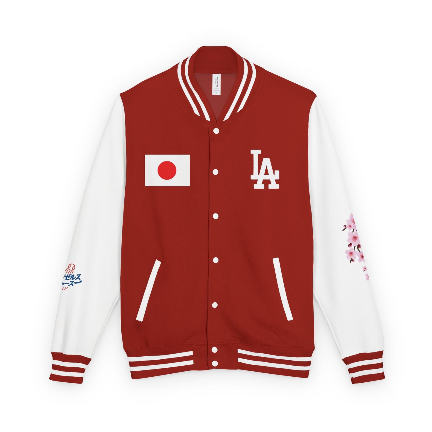 Dodgers Japanese Born Players Tribute Design Unisex Heavyweight Letterman Jacket -Men & Women