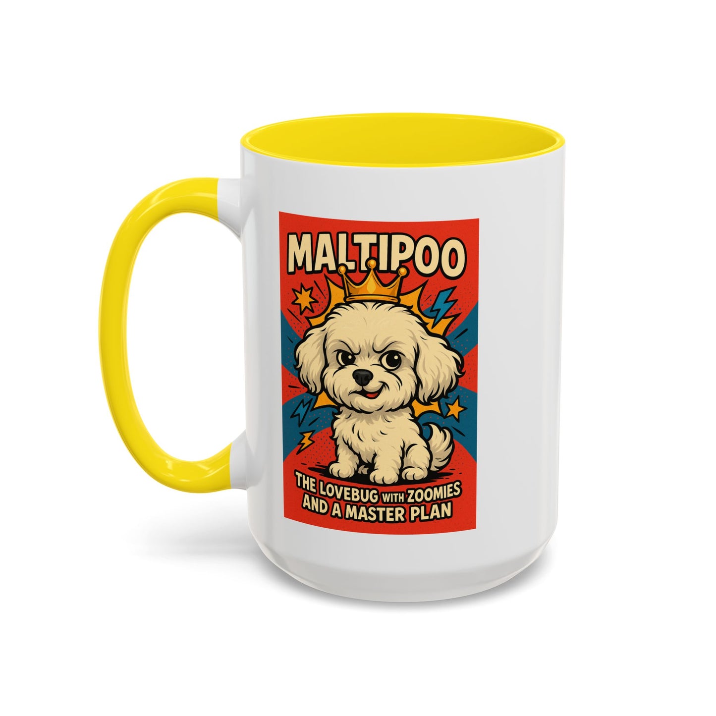 Maltipoo Lovebug Coffee Mug - Fun 15oz Accent Mug for Dog Lovers