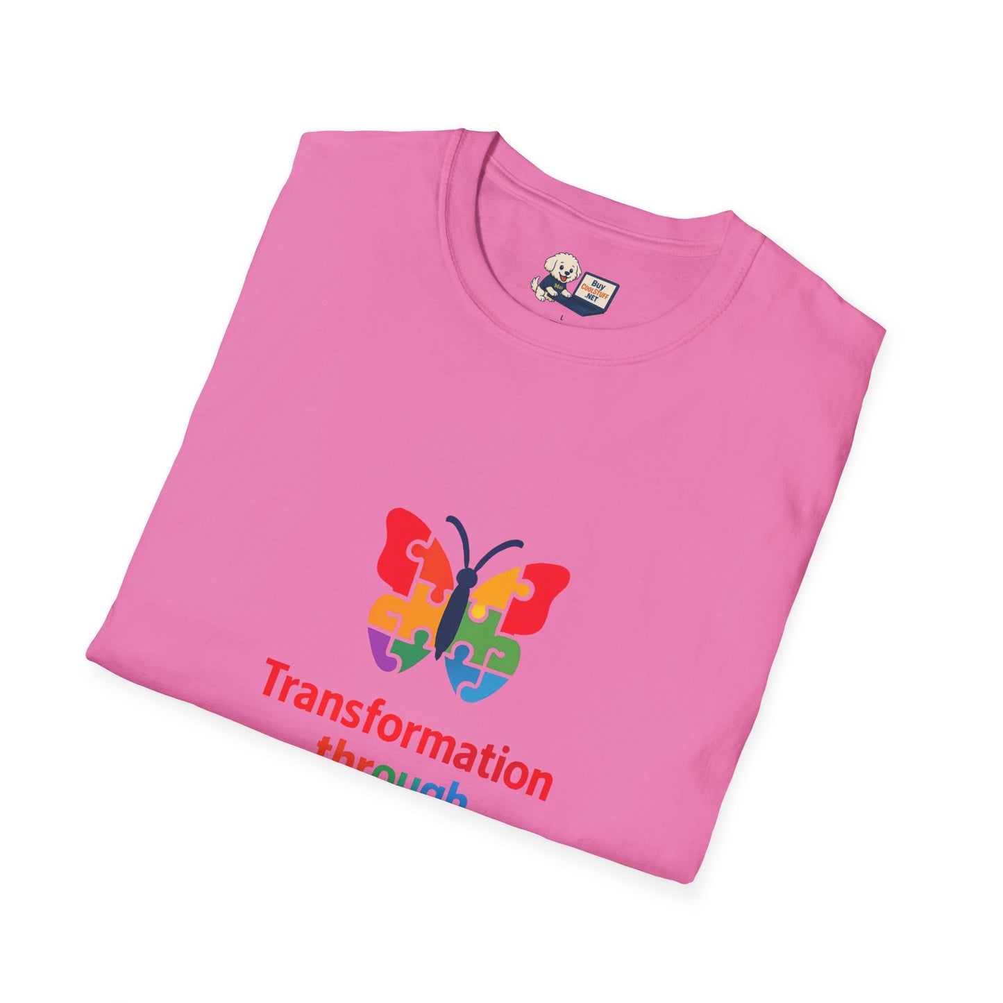 Autism Awareness - "Transformation Through Understanding" - Unisex Softstyle T-Shirt (Various Colors)
