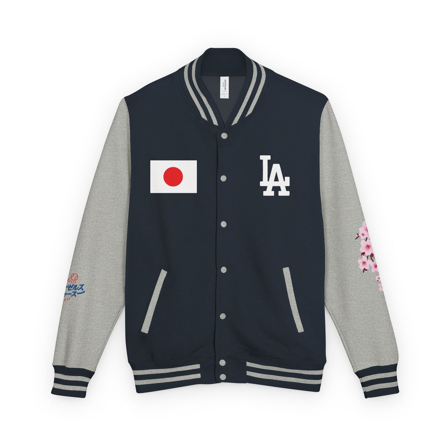 Dodgers Japanese Born Players Tribute Design Unisex Heavyweight Letterman Jacket -Men & Women