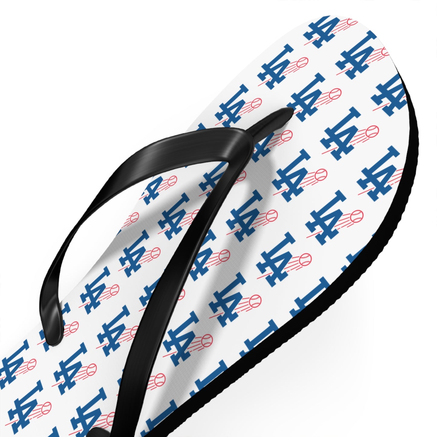 Unisex L.A. Logo Dodgers Flip Flops - Summer Beach Sandals for Fans