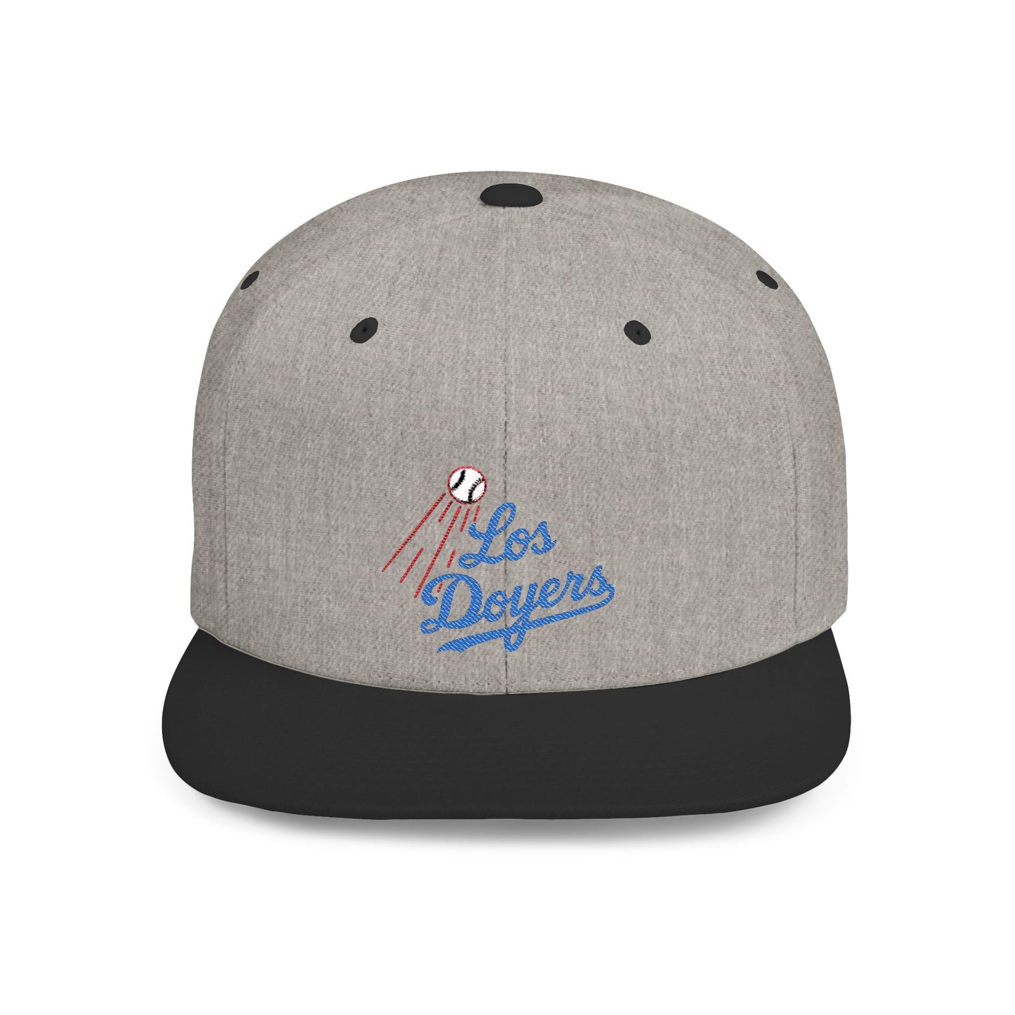 Los Doyers Embroidery Stylish Flat Bill Snapback Cap