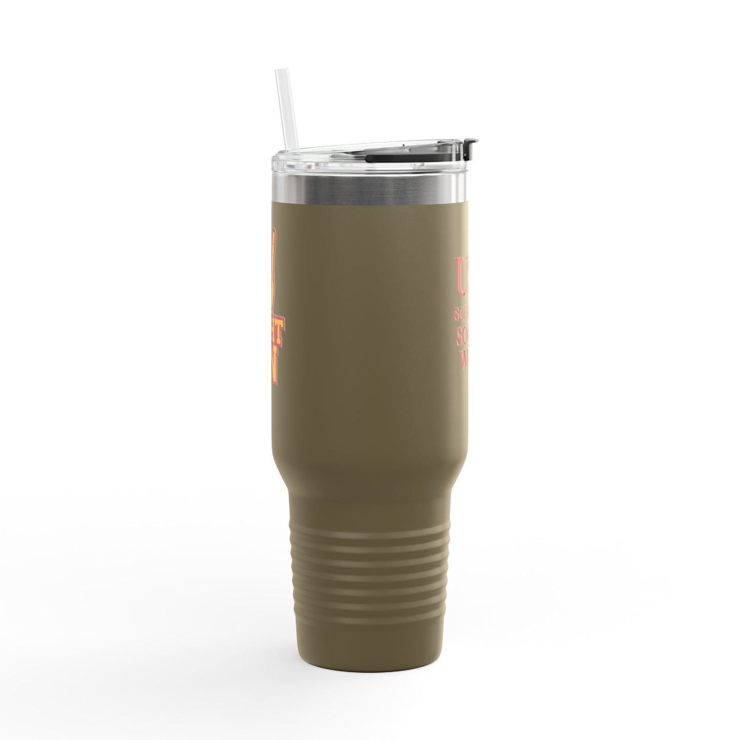USC School of Social Work Insulated Travel Mug - 40oz Coffee Cup for Professionals & Students