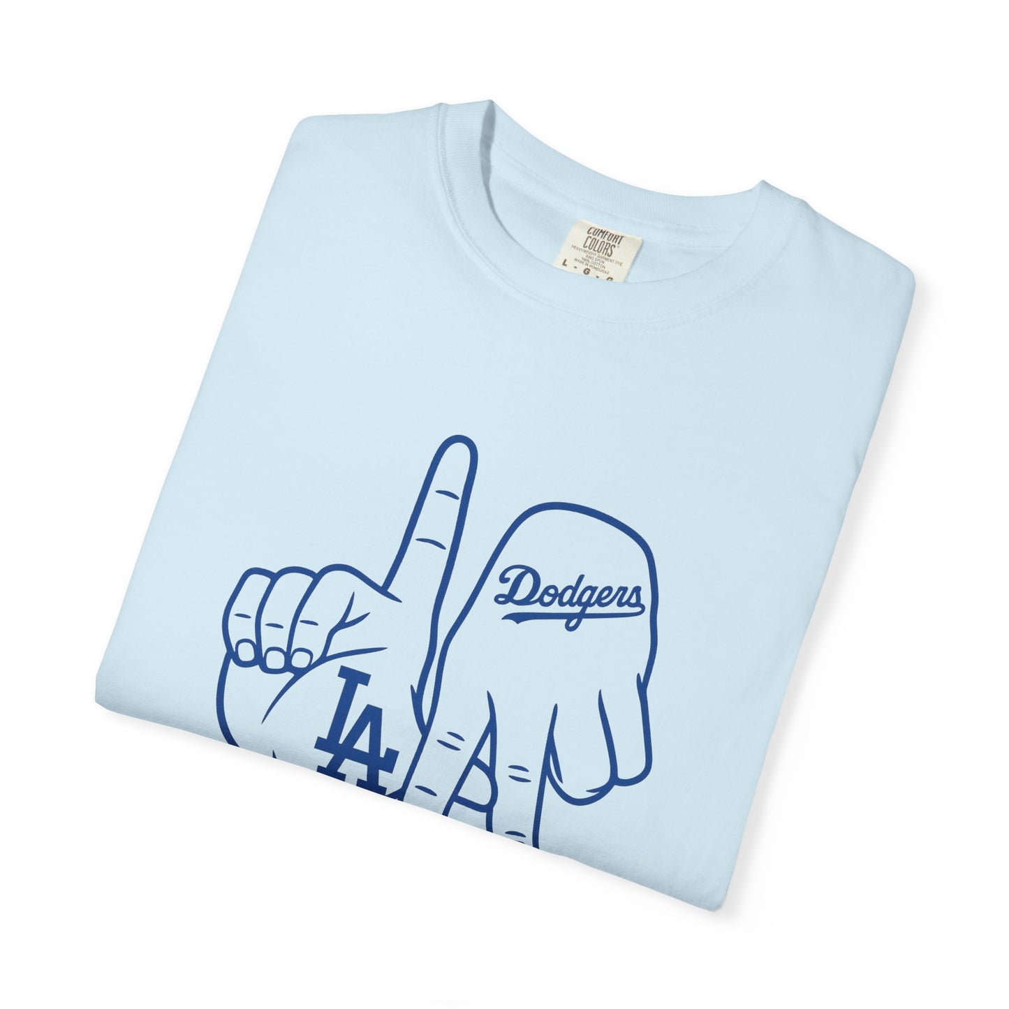 Dodgers Twisted Fingers Unisex Garment-Dyed Graphic T-Shirt - Perfect for Game Days & Casual Wear