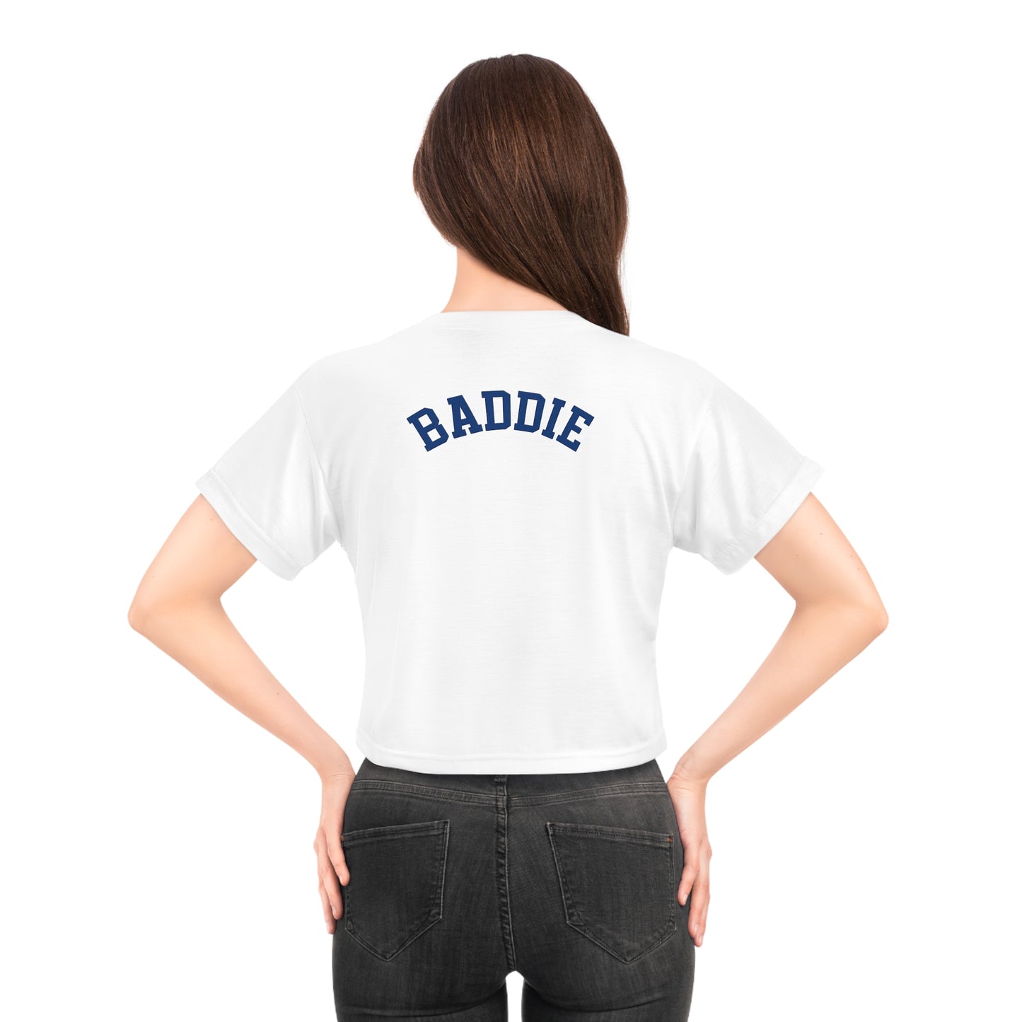 Dodgers "They Not Like Us-Baddie" Crop Tee - Trendy Casual Wear for Street Style Lovers