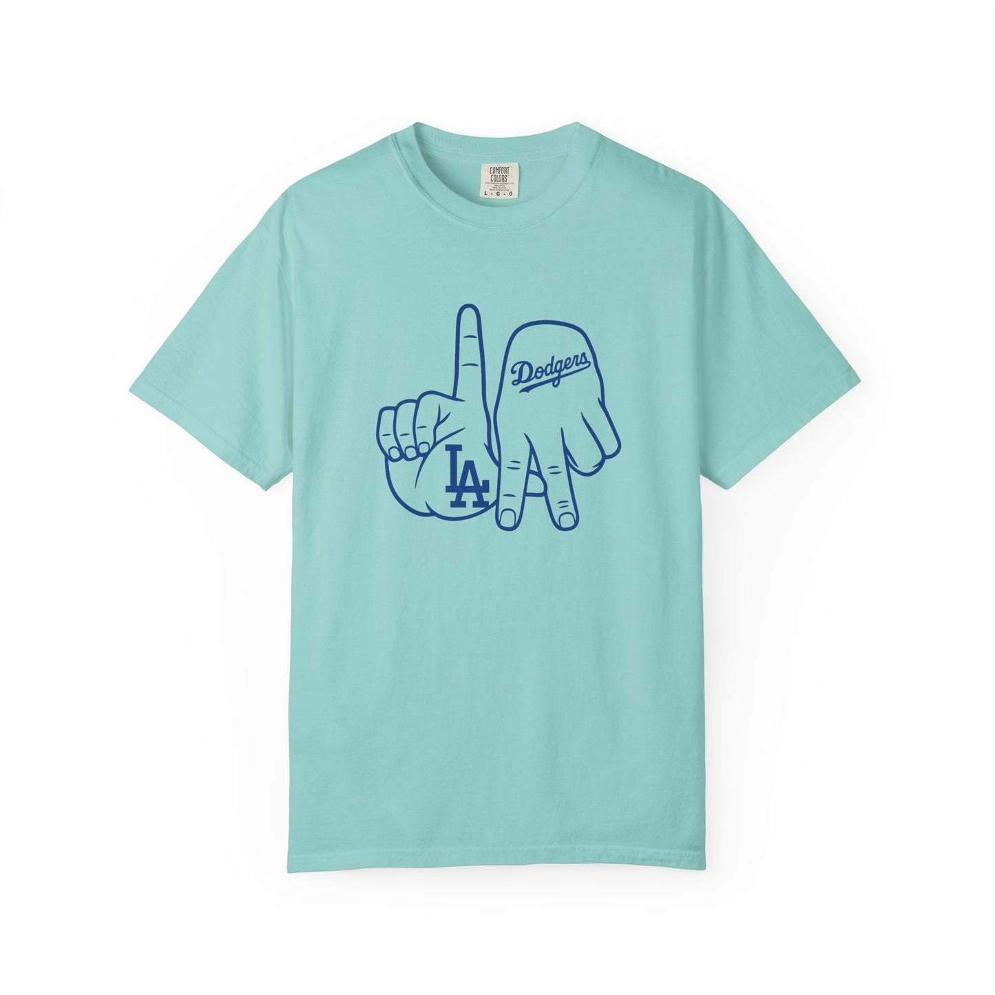 Dodgers Twisted Fingers Unisex Garment-Dyed Graphic T-Shirt - Perfect for Game Days & Casual Wear