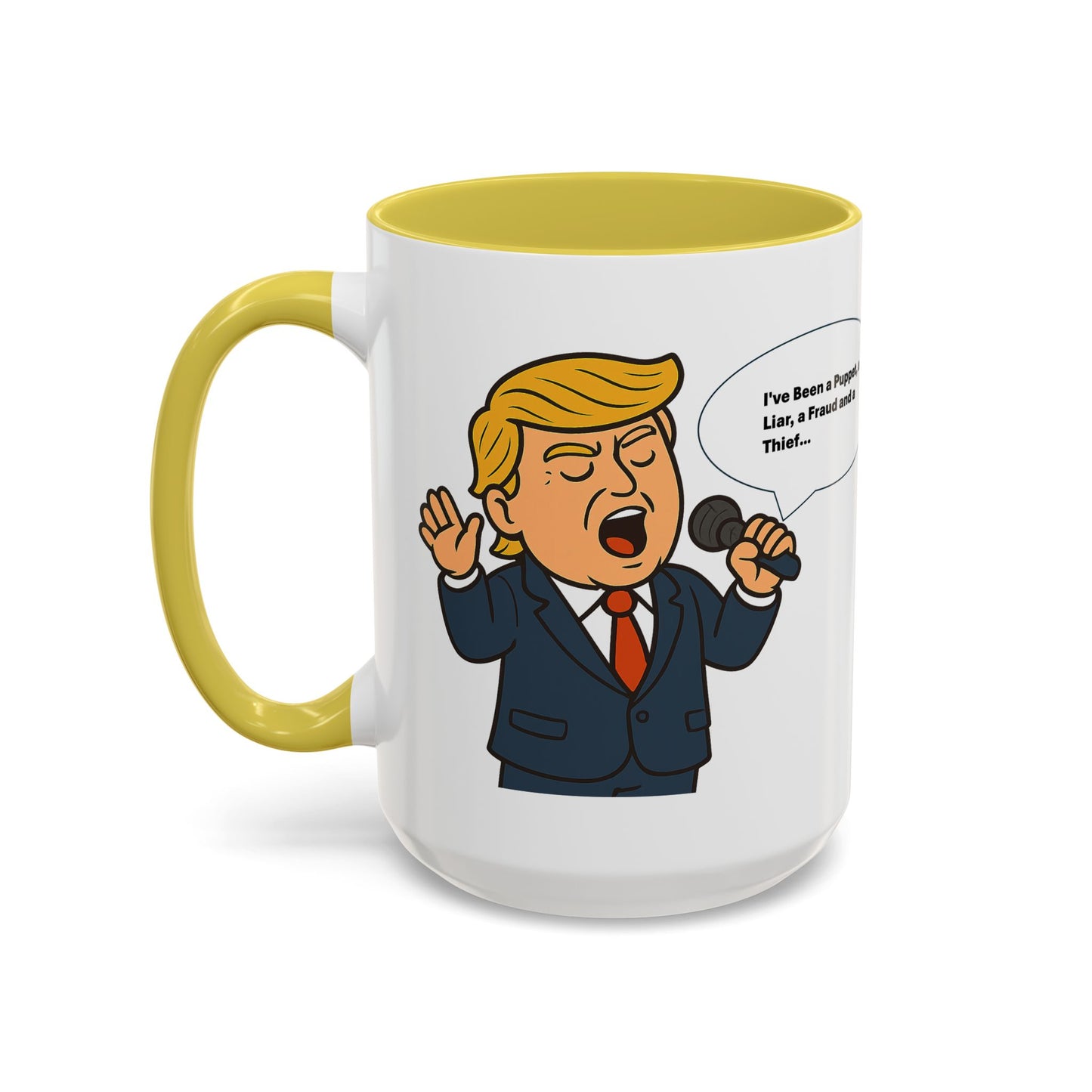 Trump Lies Colorful Humorous Coffee Mug