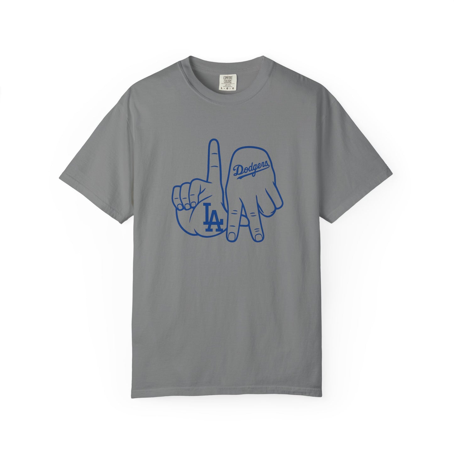 Dodgers Twisted Fingers Unisex Garment-Dyed Graphic T-Shirt - Perfect for Game Days & Casual Wear