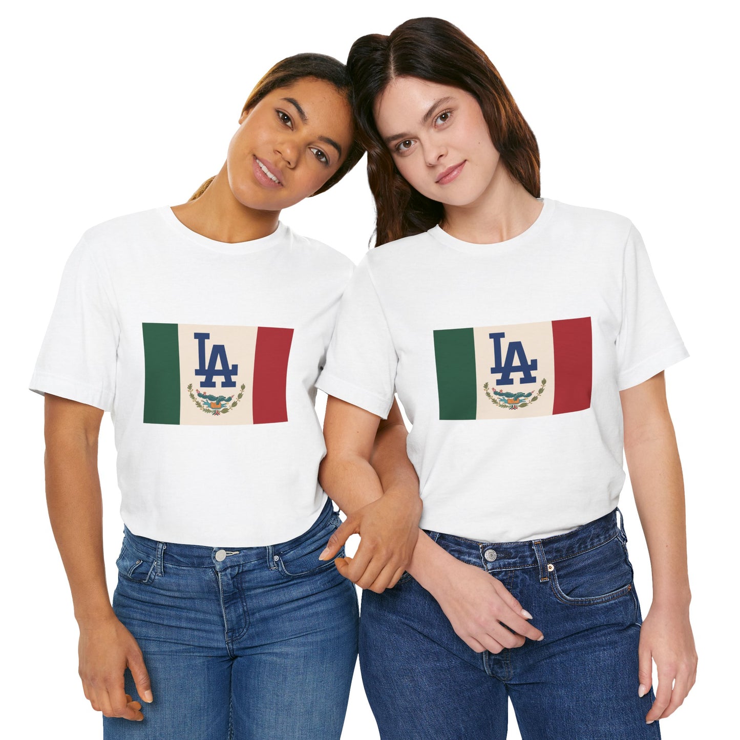 Mexican Pride LA Dodgers Flag Tee - Unisex Jersey Short Sleeve T-Shirt
