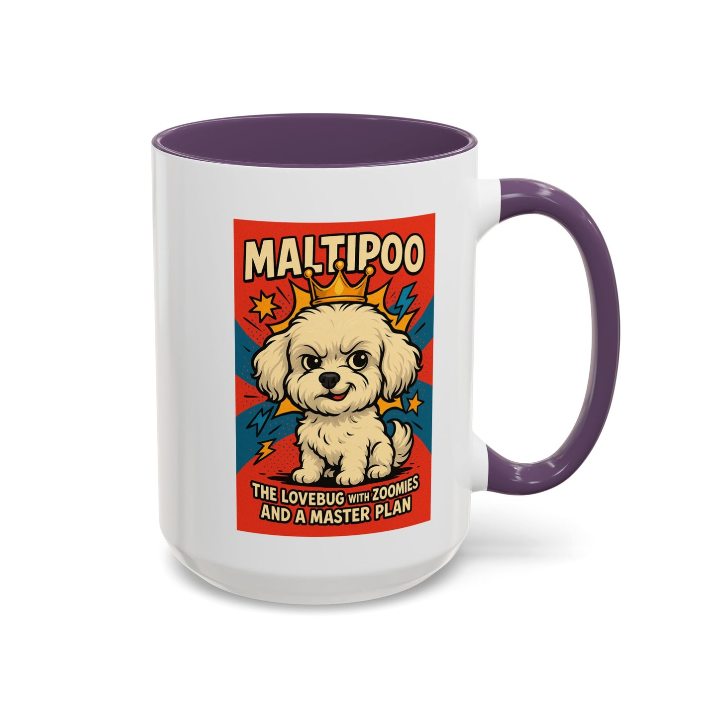 Maltipoo Lovebug Coffee Mug - Fun 15oz Accent Mug for Dog Lovers
