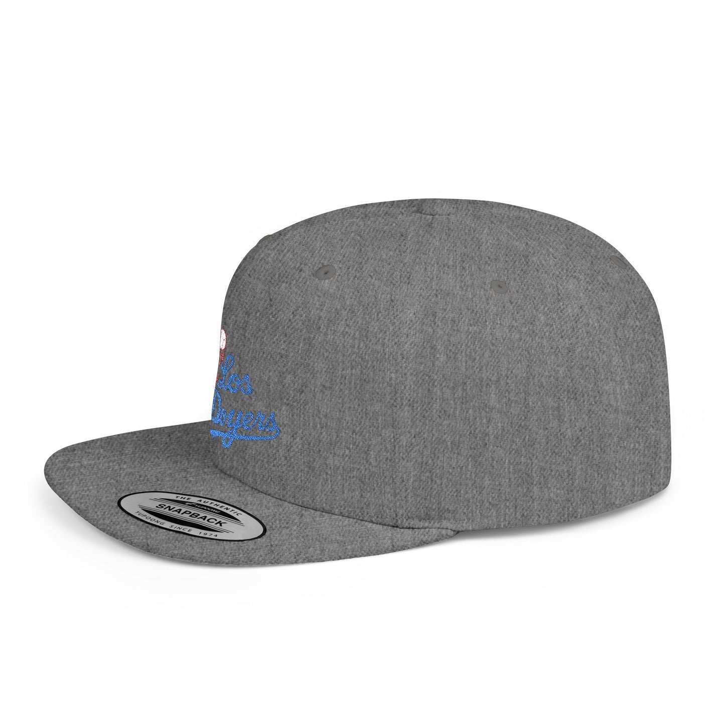 Los Doyers Embroidery Stylish Flat Bill Snapback Cap