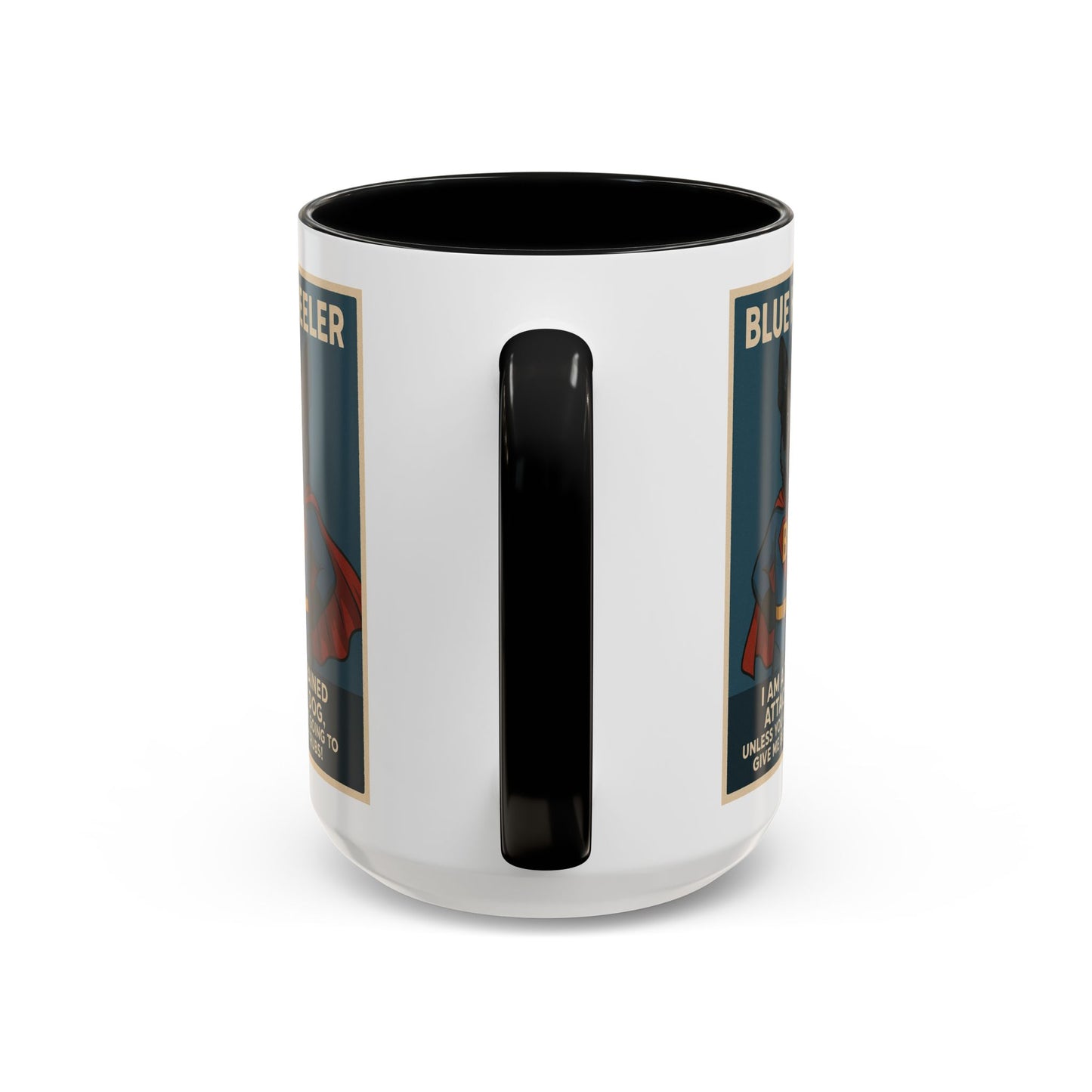 Blue Heeler "Superhero" Coffee Mug - Fun 15oz Accent Mug for Dog Lovers
