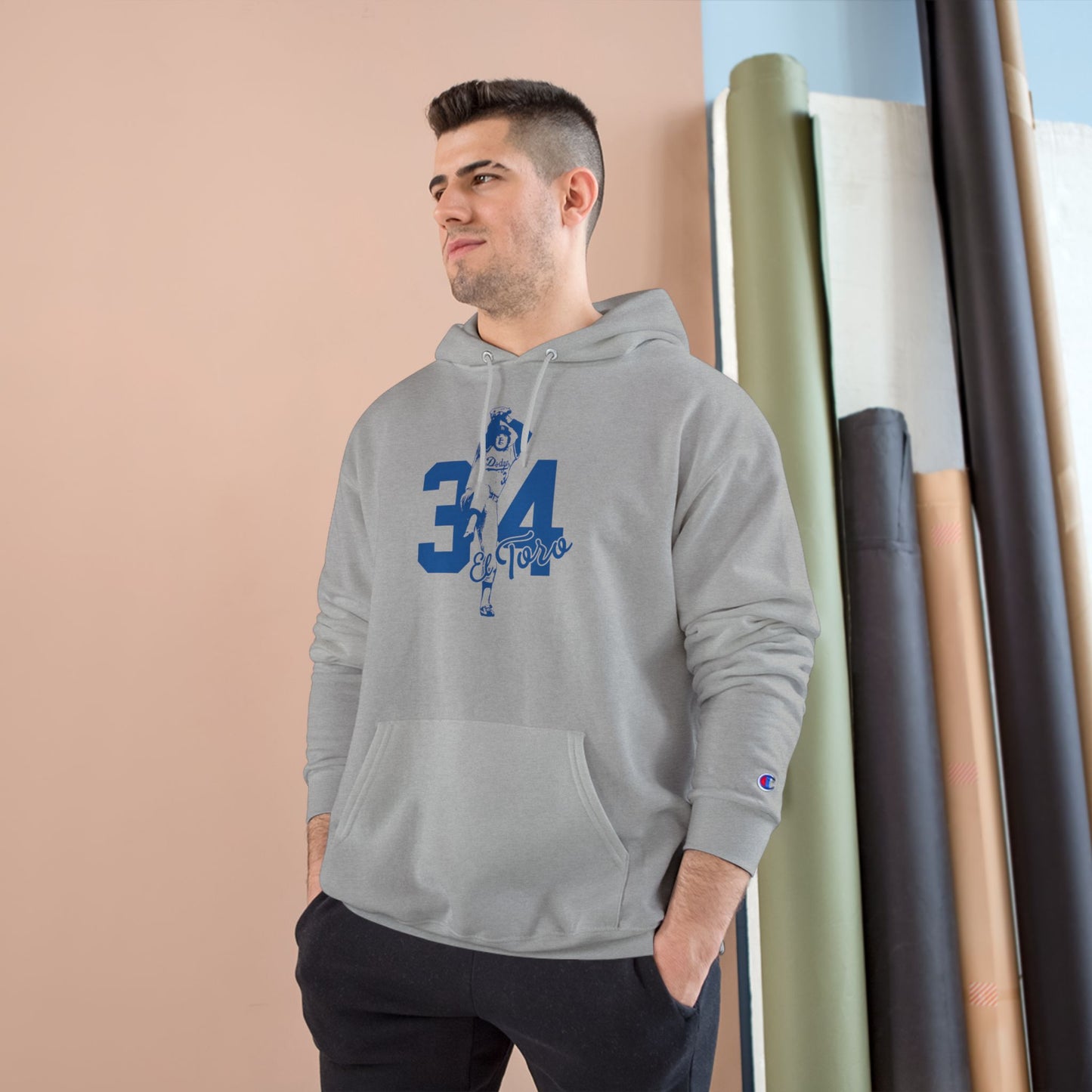 Unisex Fernando Valenzuela "El Toro" Stylish Champion Hoodie - Perfect for Dodger Fans