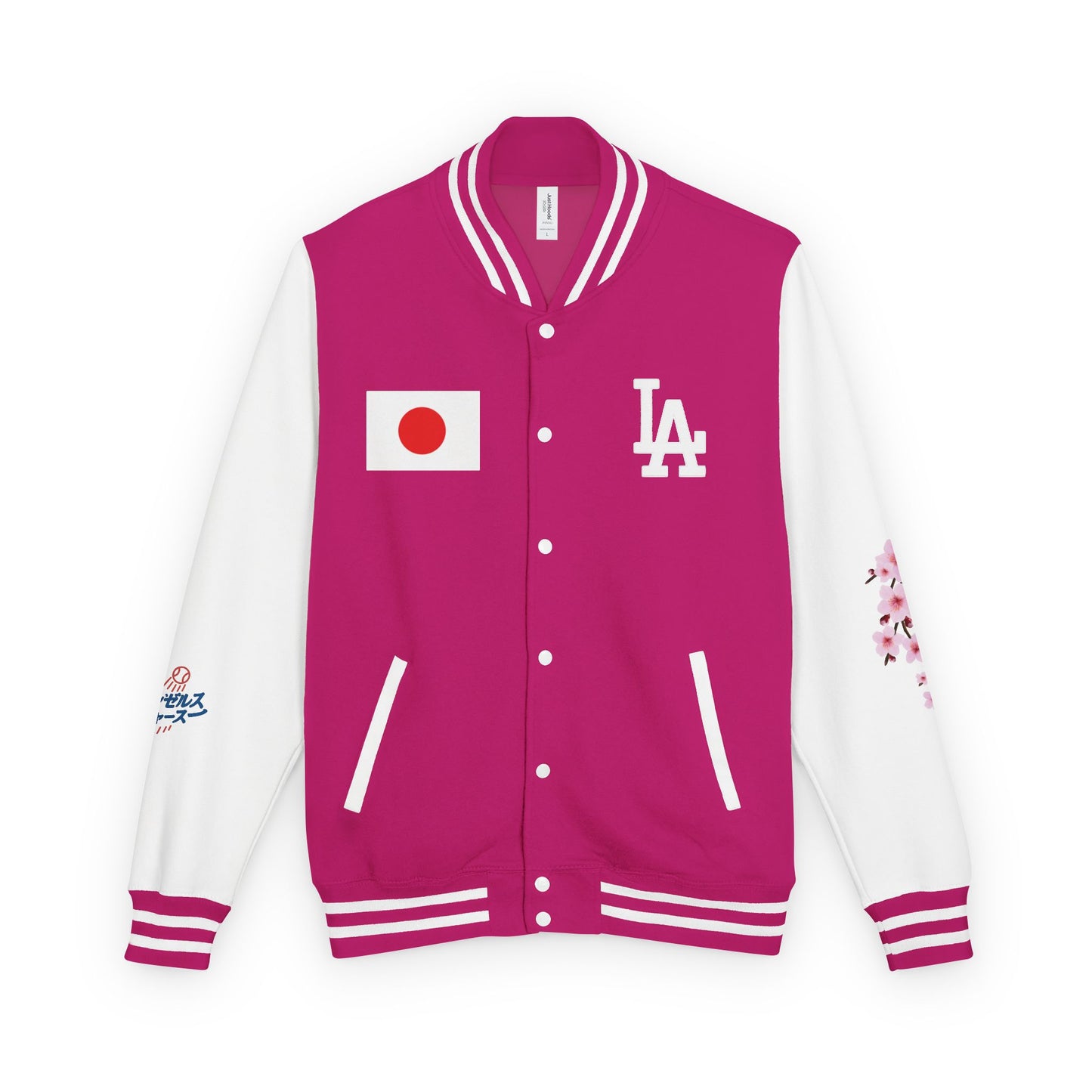 Dodgers Japanese Born Players Tribute Design Unisex Heavyweight Letterman Jacket -Men & Women