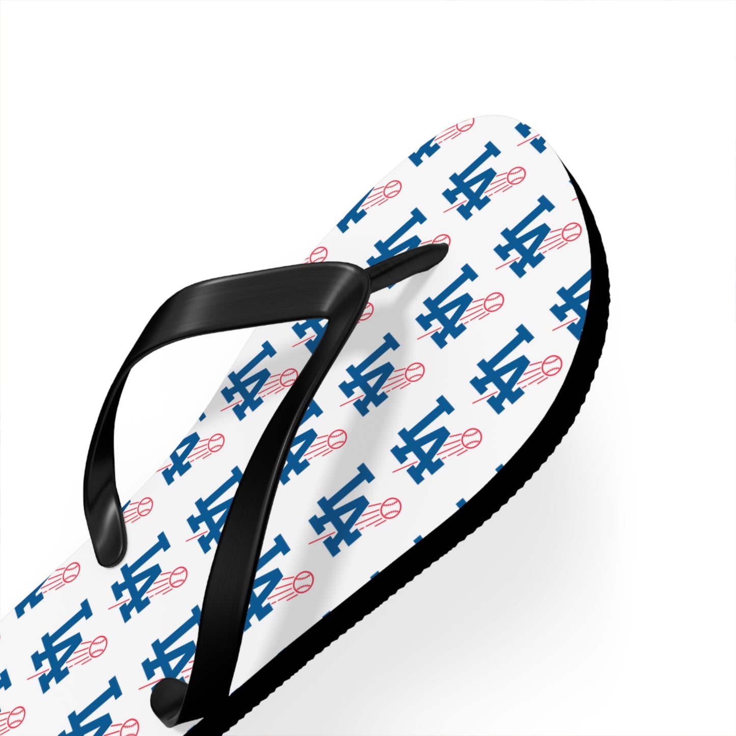 Unisex L.A. Logo Dodgers Flip Flops - Summer Beach Sandals for Fans