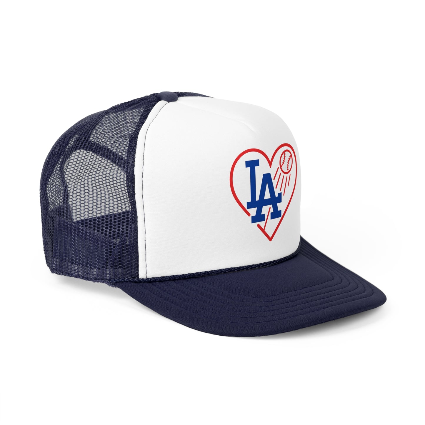 L.A. Baseball Heart Trucker Cap - Perfect for Men & Women (Various Colors)