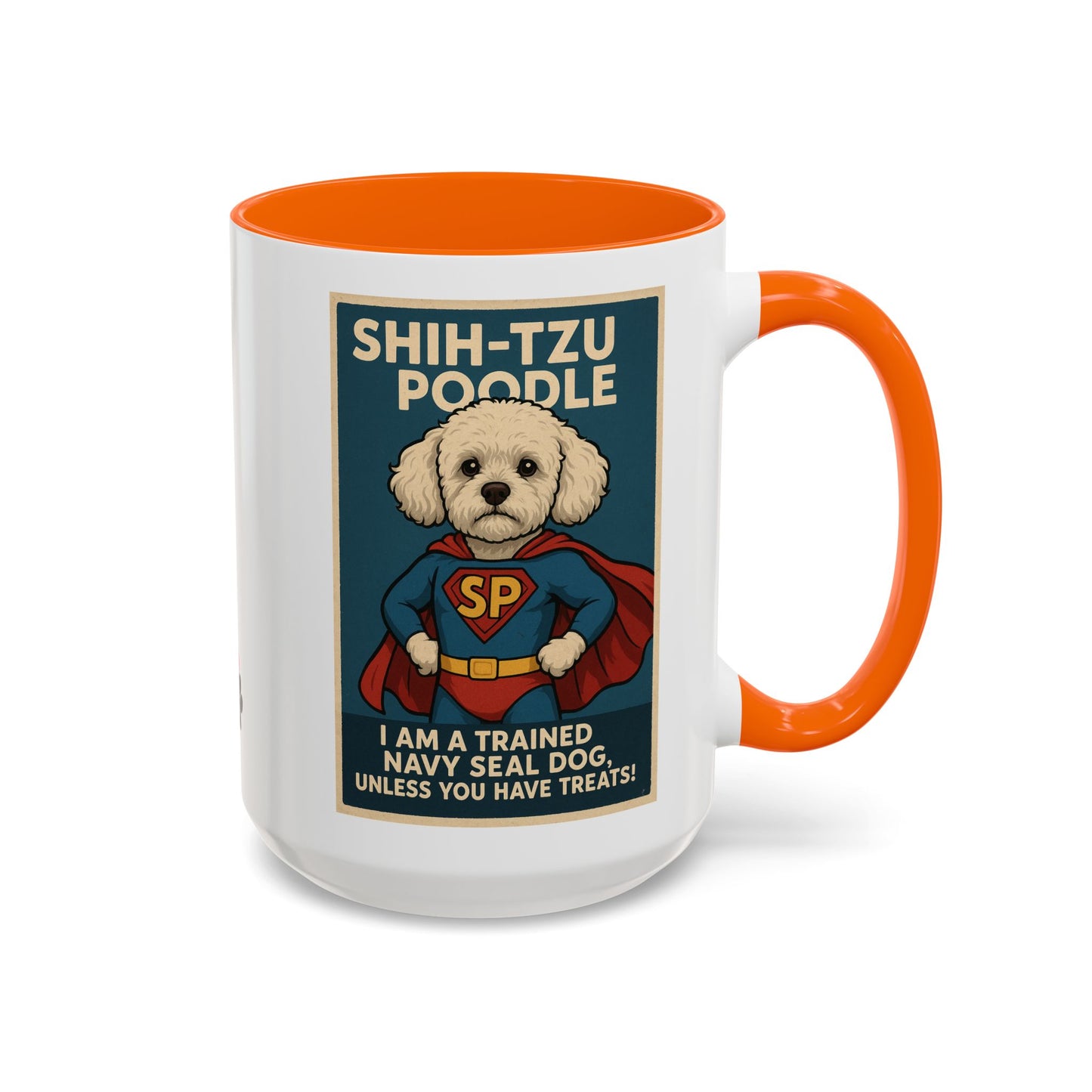 Shih-Tzu Poodle "Super Hero" Coffee Mug - Fun 15oz Accent Mug for Dog Lovers
