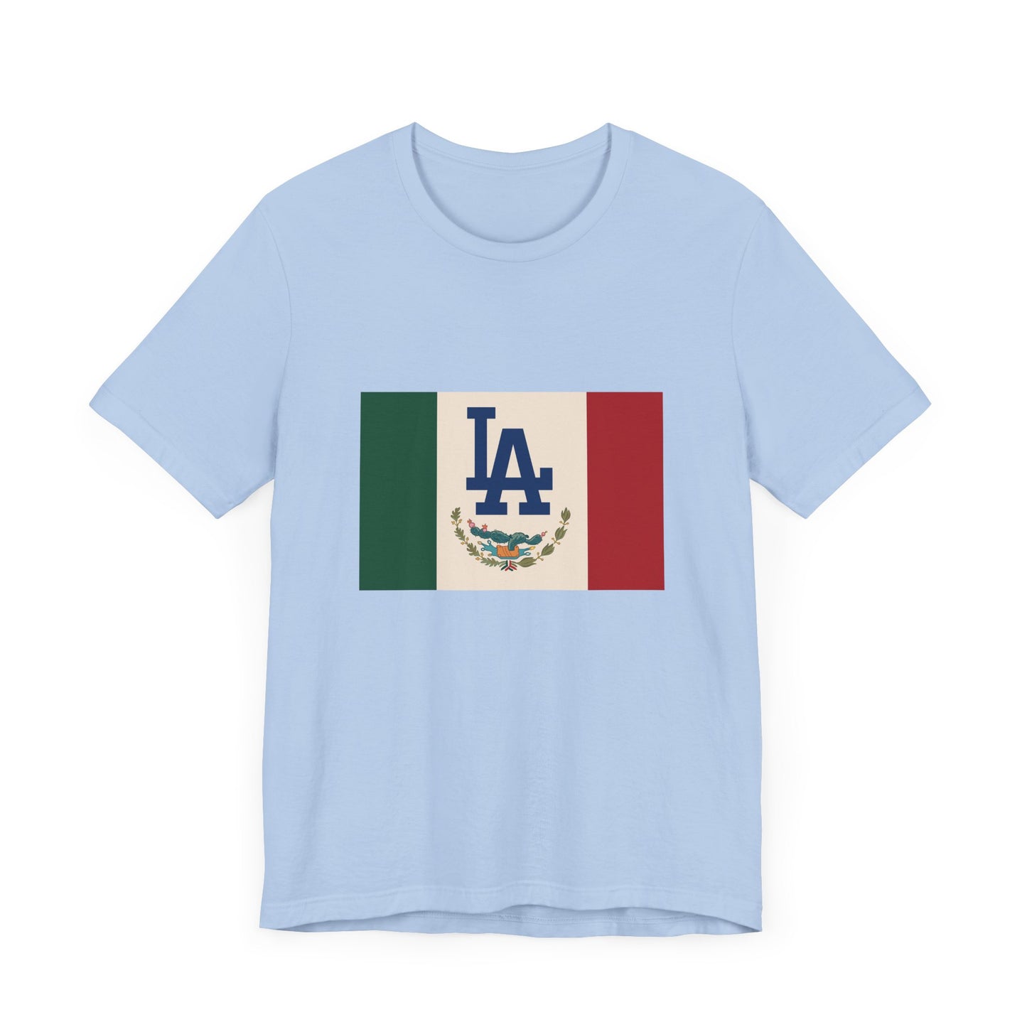 Mexican Pride LA Dodgers Flag Tee - Unisex Jersey Short Sleeve T-Shirt