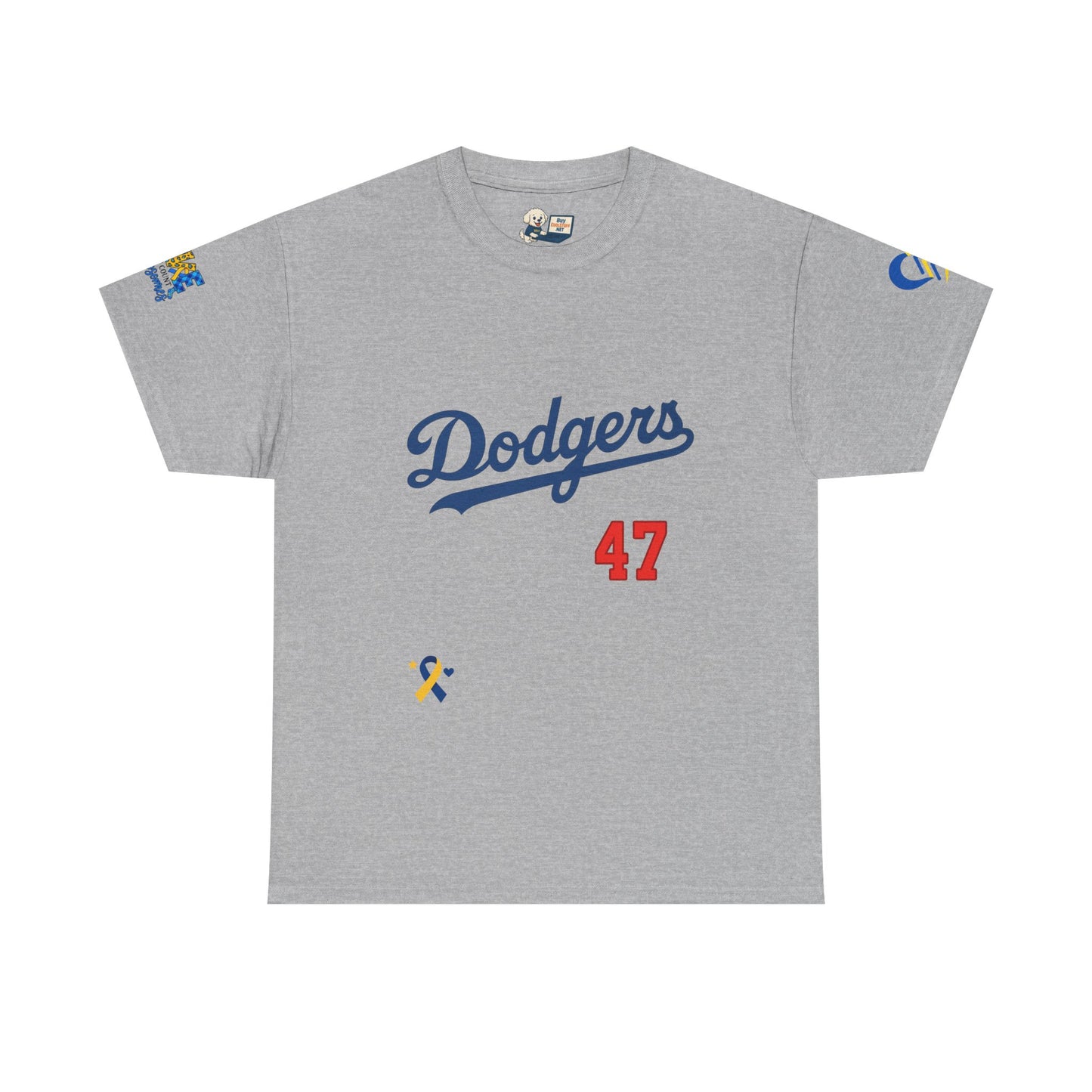 Down Syndrome Awareness - Dodgers Tee -Unisex Heavy Cotton Tee - Men & Women