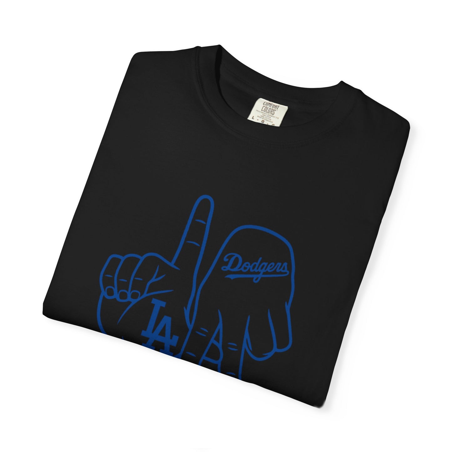 Dodgers Twisted Fingers Unisex Garment-Dyed Graphic T-Shirt - Perfect for Game Days & Casual Wear