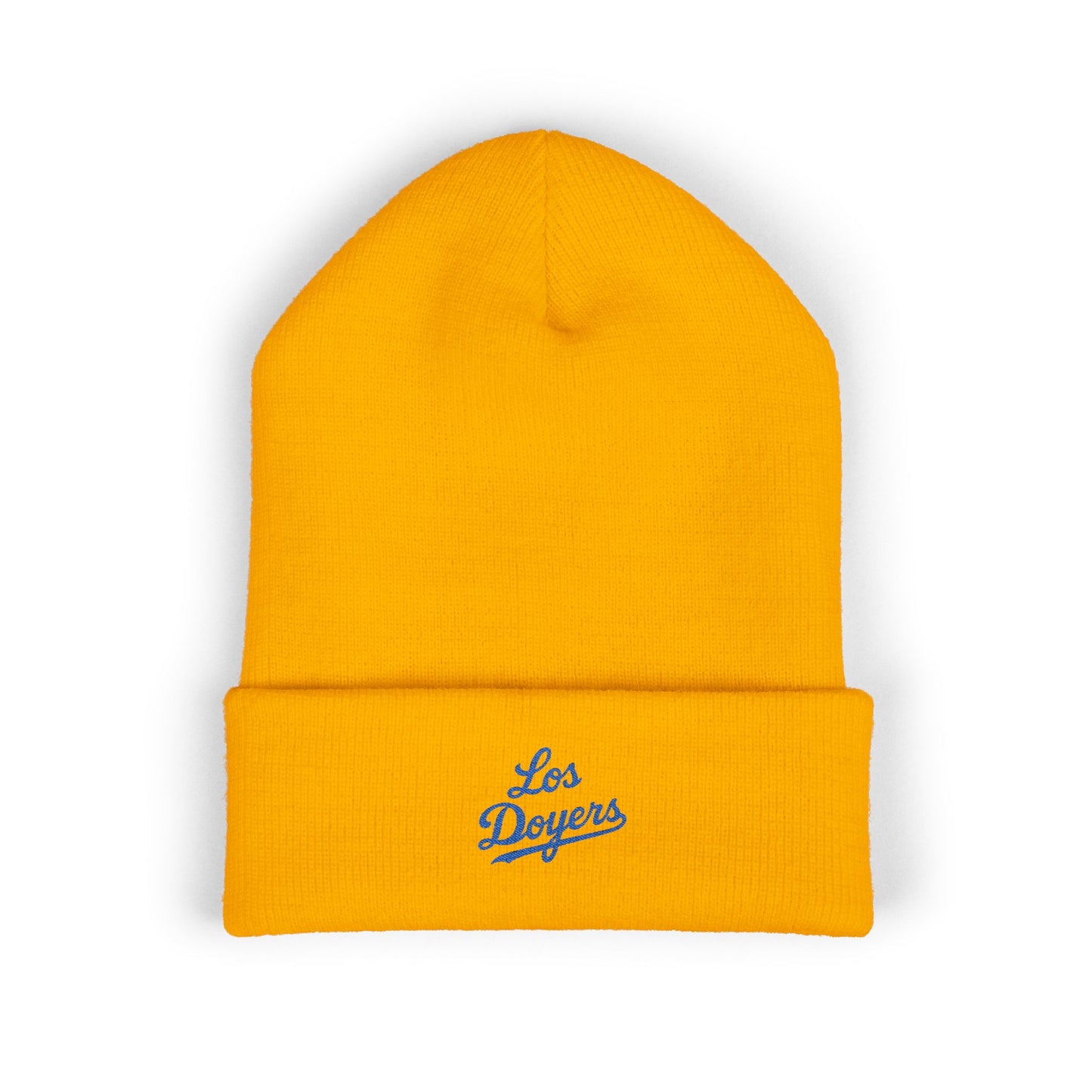 Classic Cuffed Beanie with Los Doyers Embroidery - Cozy Winter Accessory for Fans