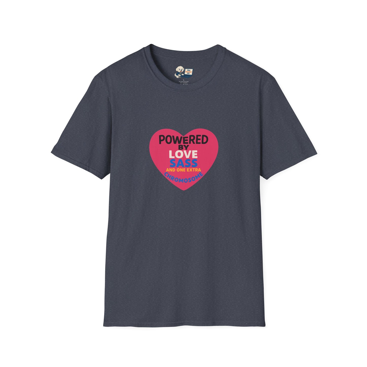 Down Syndrome Awareness - Powered by Love Unisex T-Shirt - Fun and Stylish Casual Wear