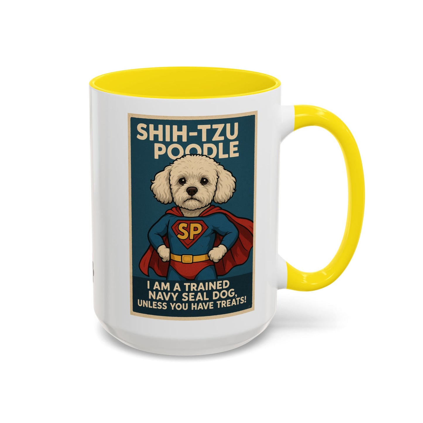 Shih-Tzu Poodle "Super Hero" Coffee Mug - Fun 15oz Accent Mug for Dog Lovers