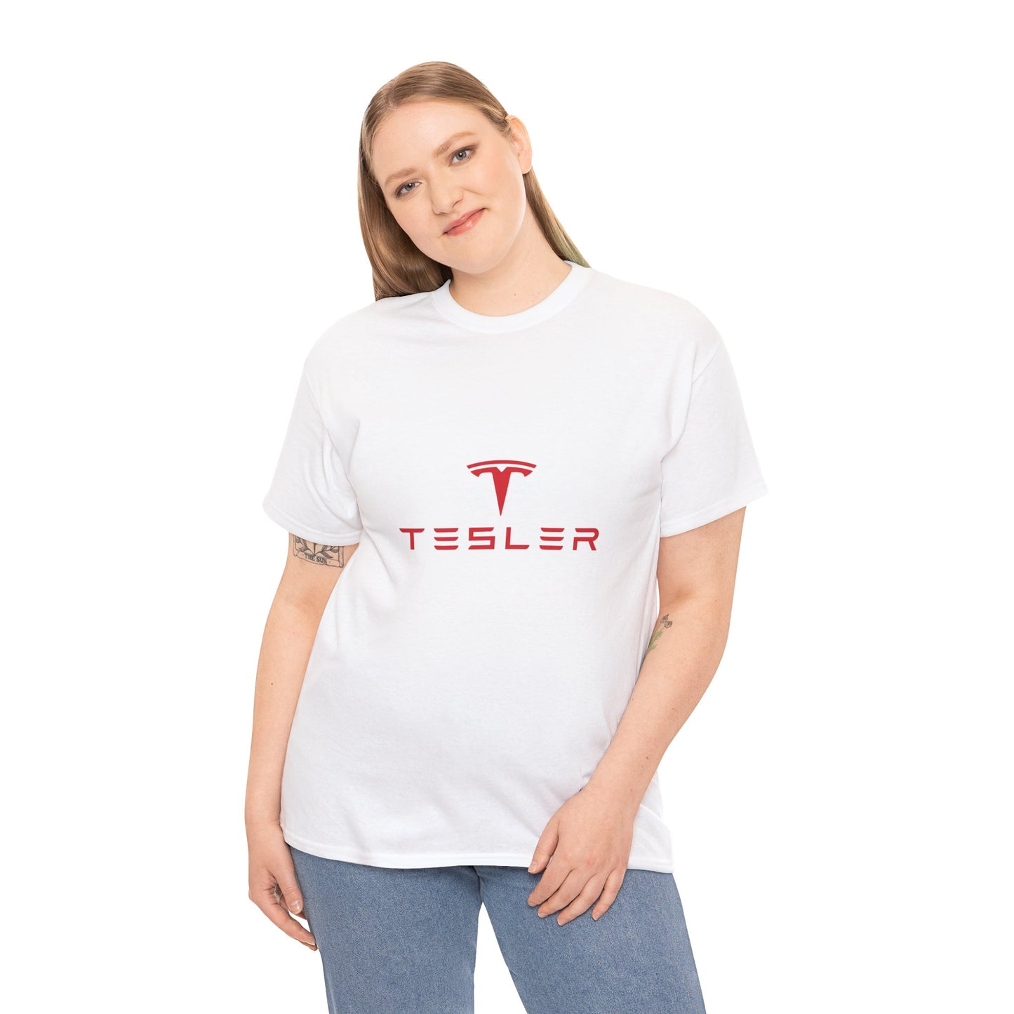 I Love Tesler - Heavy Cotton Tee - Cool Casual Wear