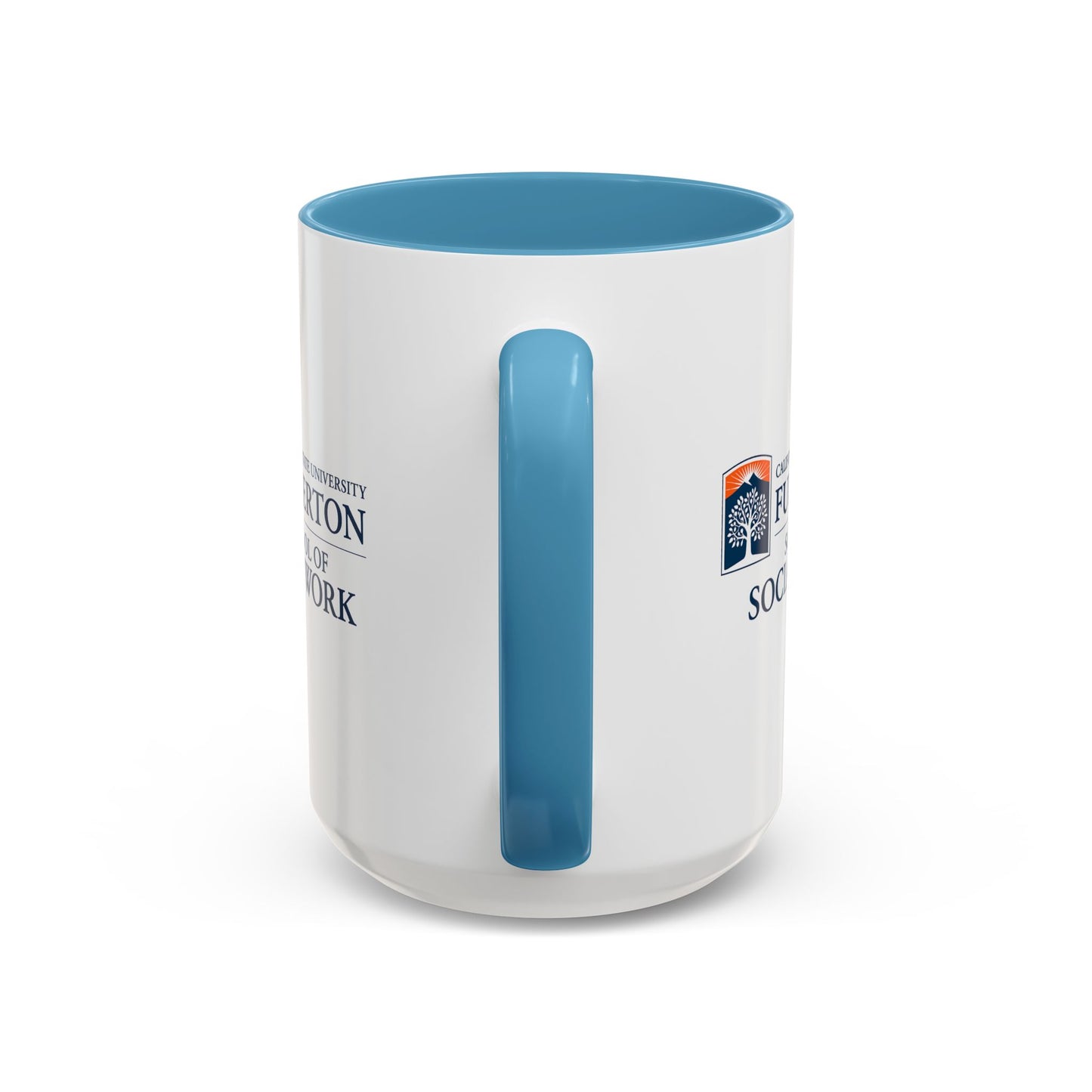 Fullerton School of Social Work Customized Accent Coffee Mug - 15oz