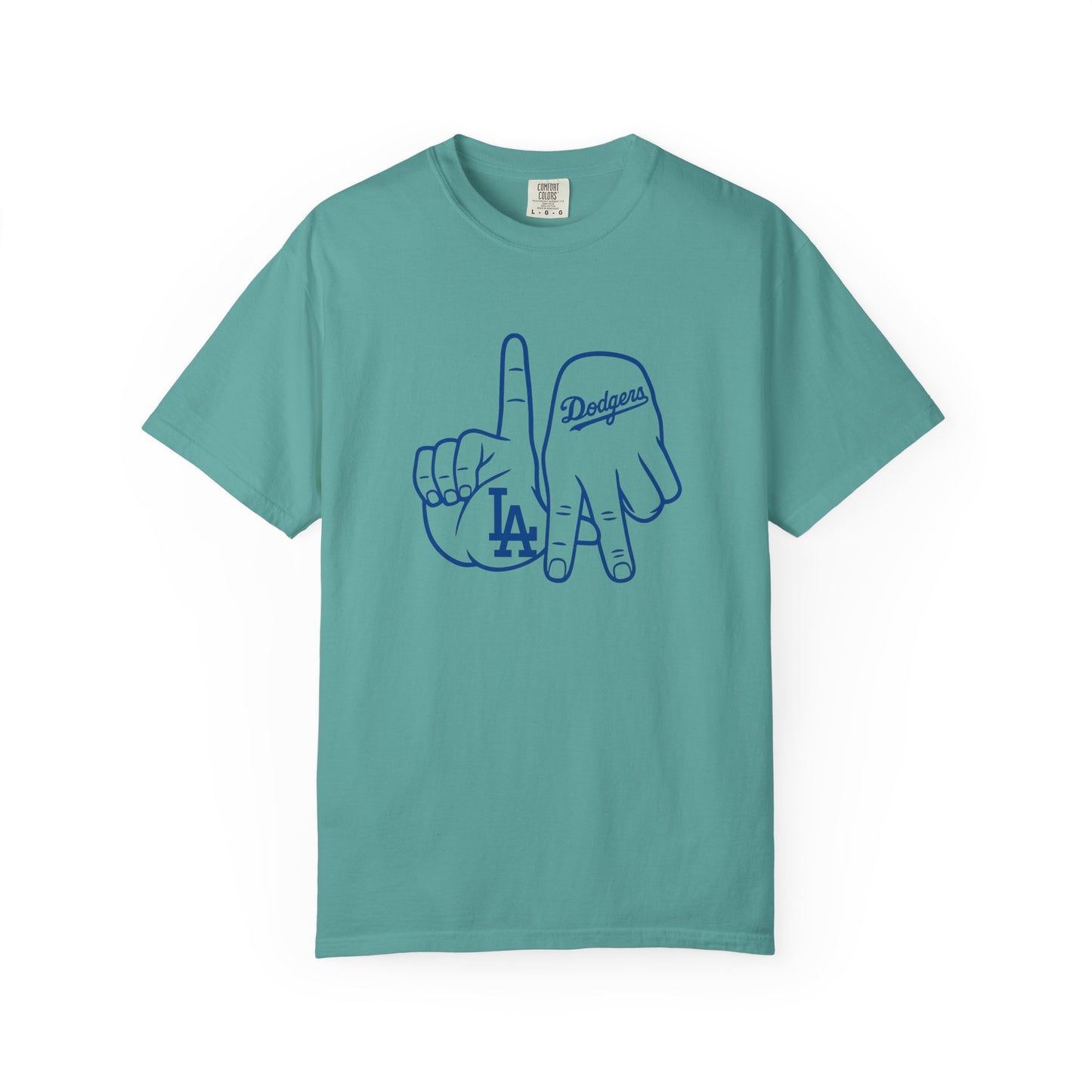 Dodgers Twisted Fingers Unisex Garment-Dyed Graphic T-Shirt - Perfect for Game Days & Casual Wear