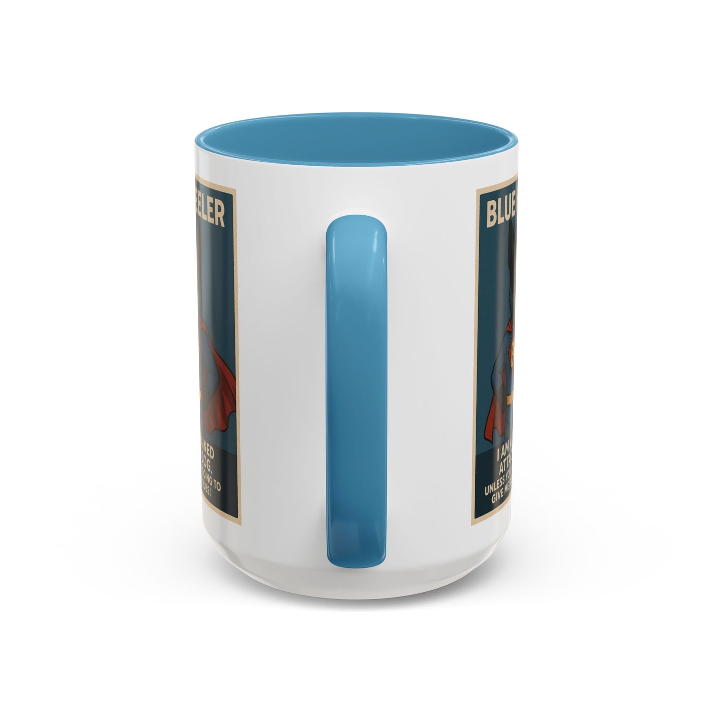 Blue Heeler "Superhero" Coffee Mug - Fun 15oz Accent Mug for Dog Lovers