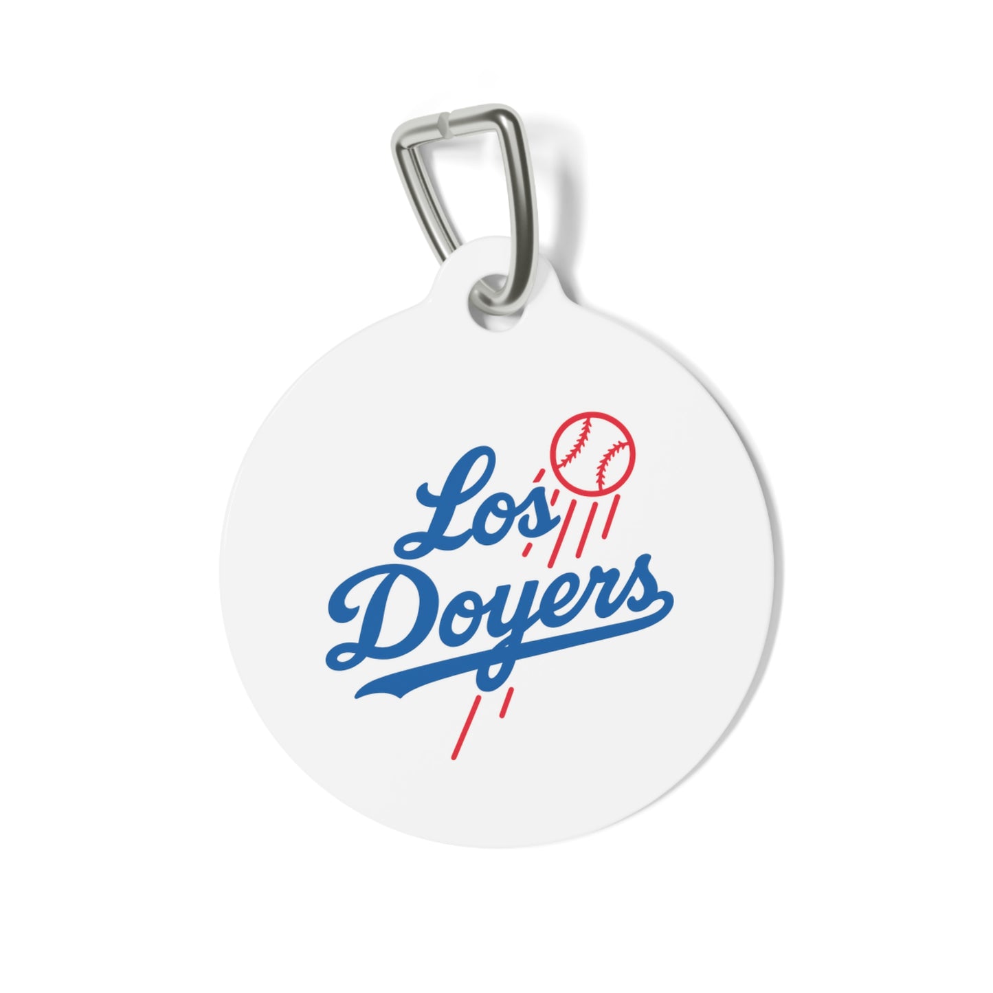 Los Doyers Baseball Pet Tag - Let's Go Dodgers! Dog/Cat ID Tag