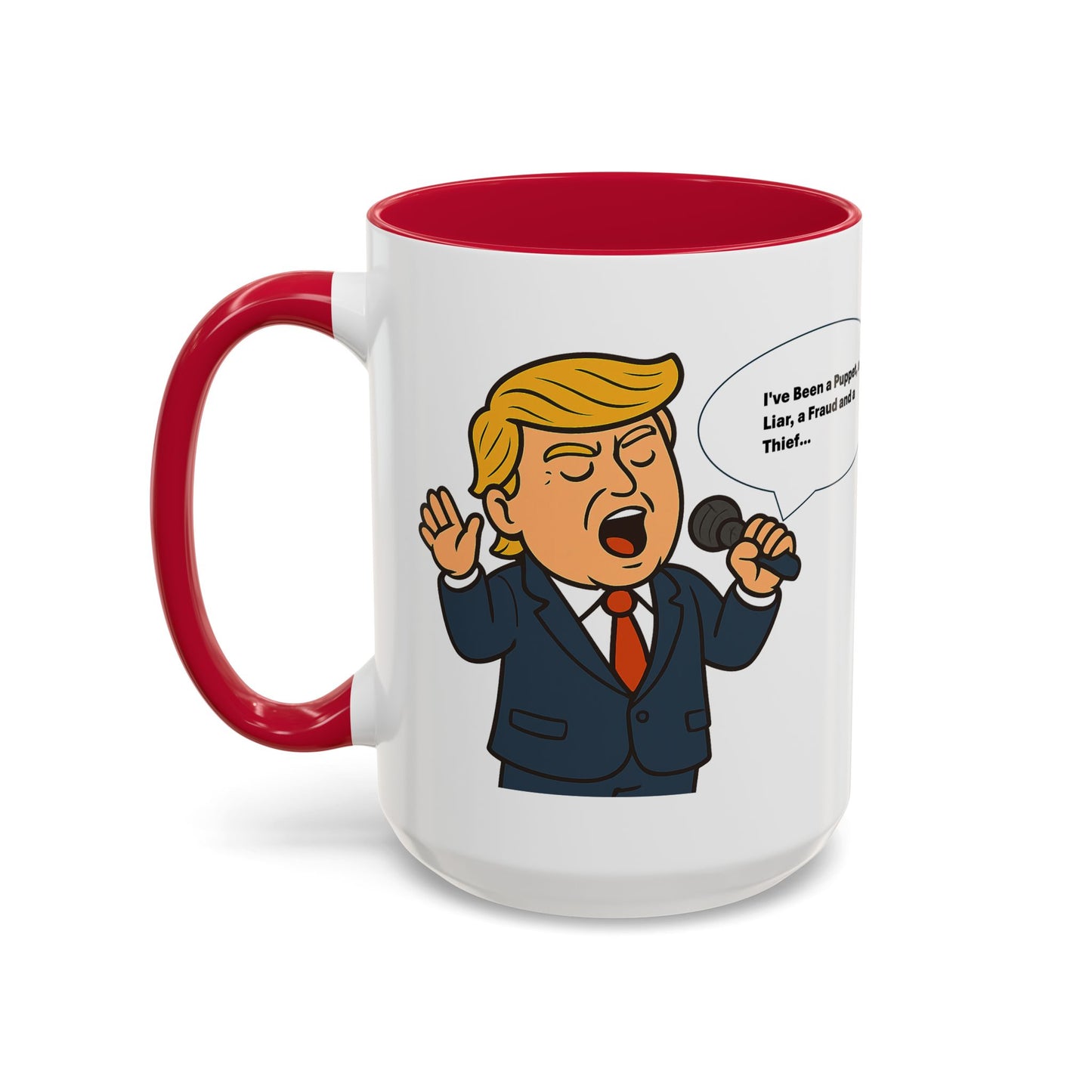 Trump Lies Colorful Humorous Coffee Mug