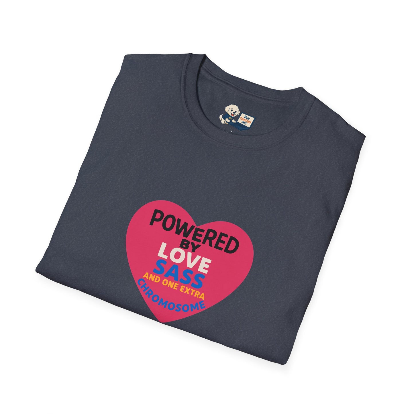Down Syndrome Awareness - Powered by Love Unisex T-Shirt - Fun and Stylish Casual Wear