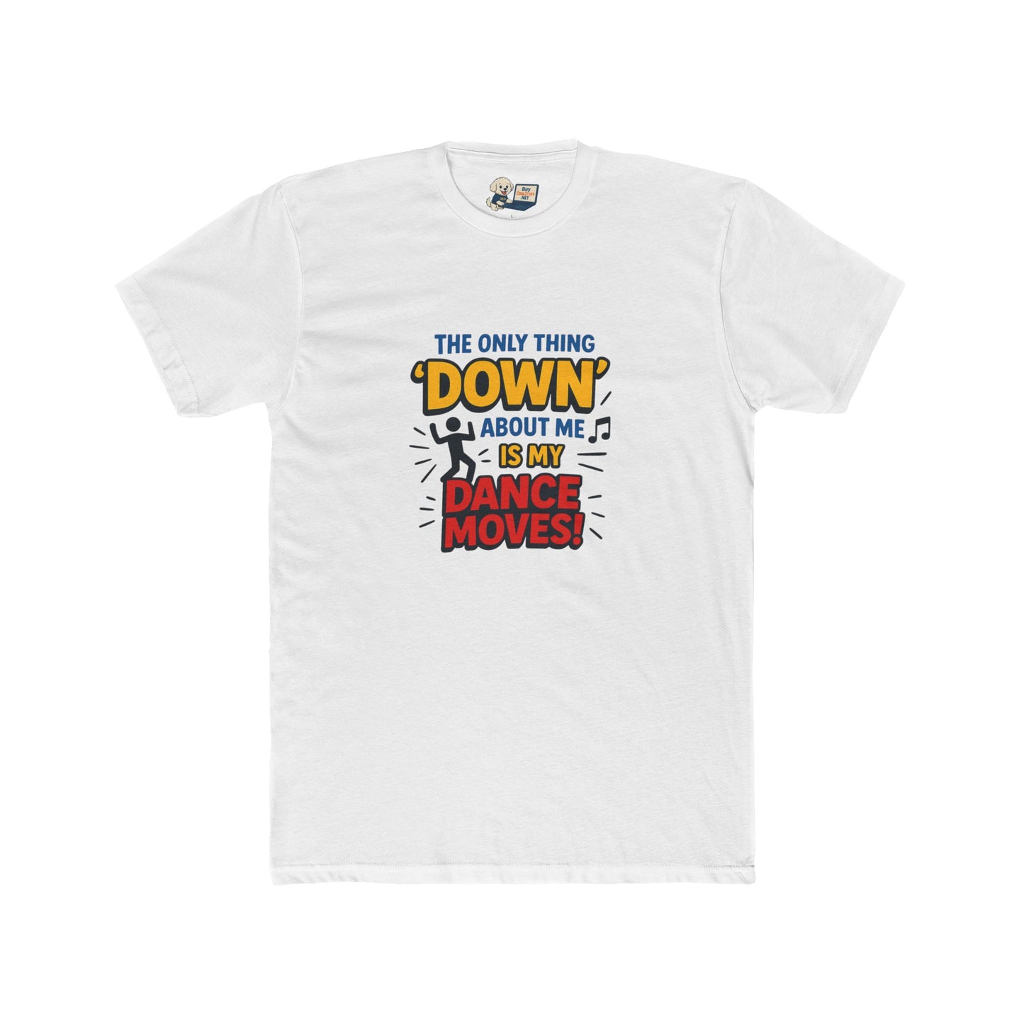 Down Syndrome Awareness "Down to Dance" Unisex Cotton Crew Tee - Dance Design