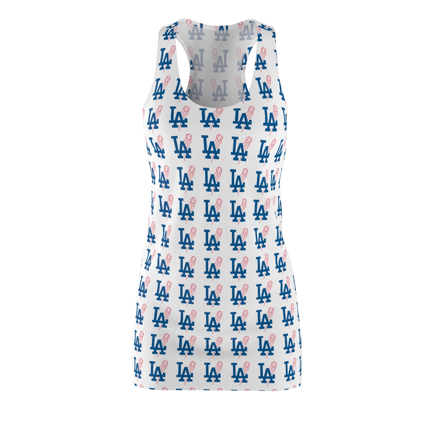 L.A. Logo Dodgers Fan - Women's Racerback Dress - Stylish Game Day Apparel