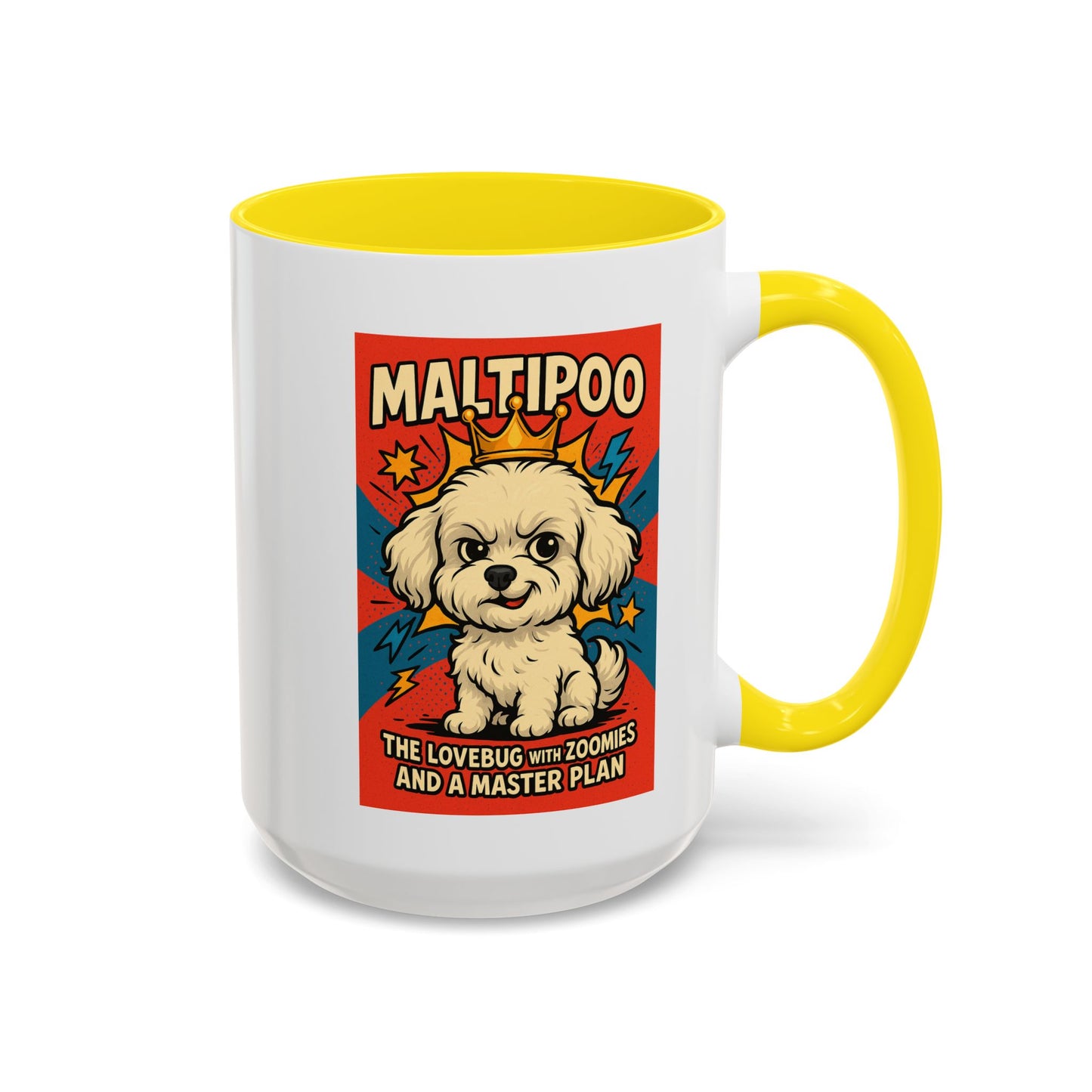 Maltipoo Lovebug Coffee Mug - Fun 15oz Accent Mug for Dog Lovers