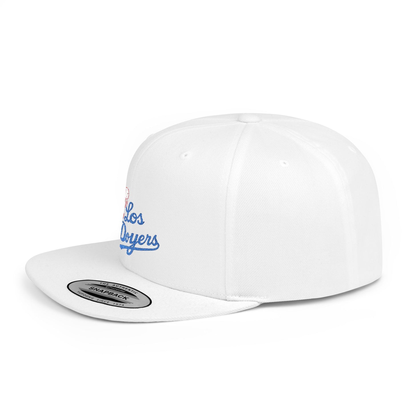 Los Doyers Embroidery Stylish Flat Bill Snapback Cap