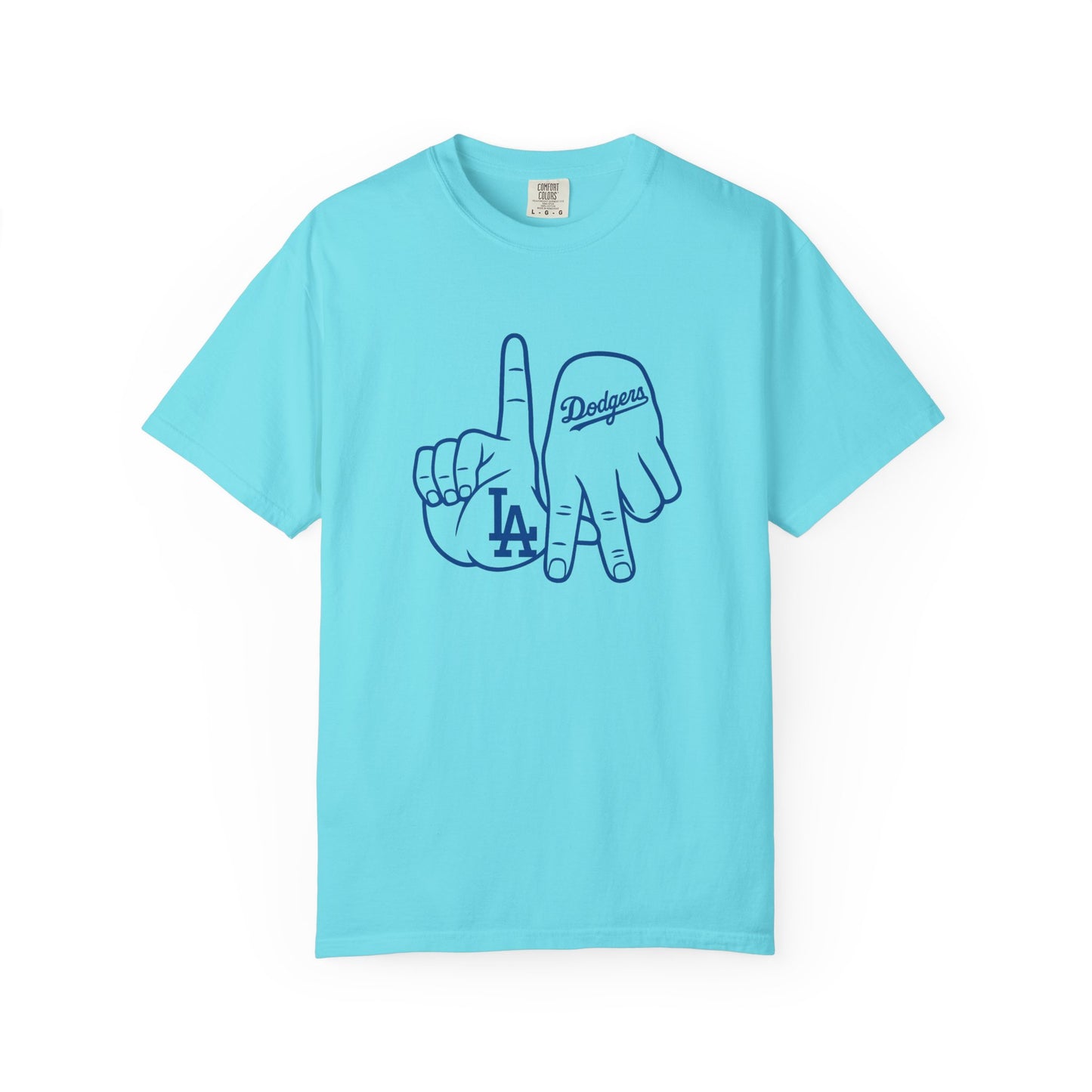 Dodgers Twisted Fingers Unisex Garment-Dyed Graphic T-Shirt - Perfect for Game Days & Casual Wear
