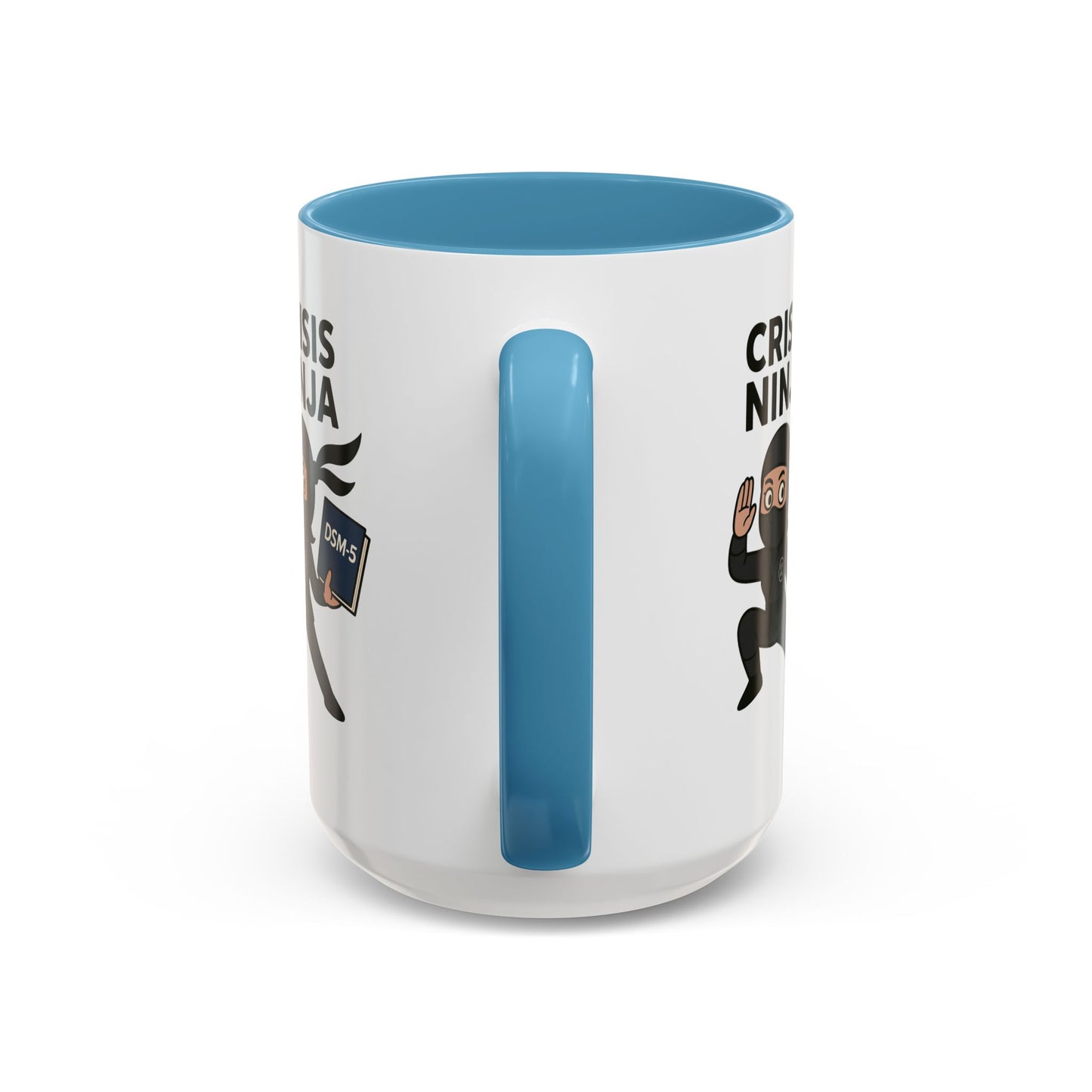 Mental Health "Crisis Ninja" -Accent Mug - 15oz