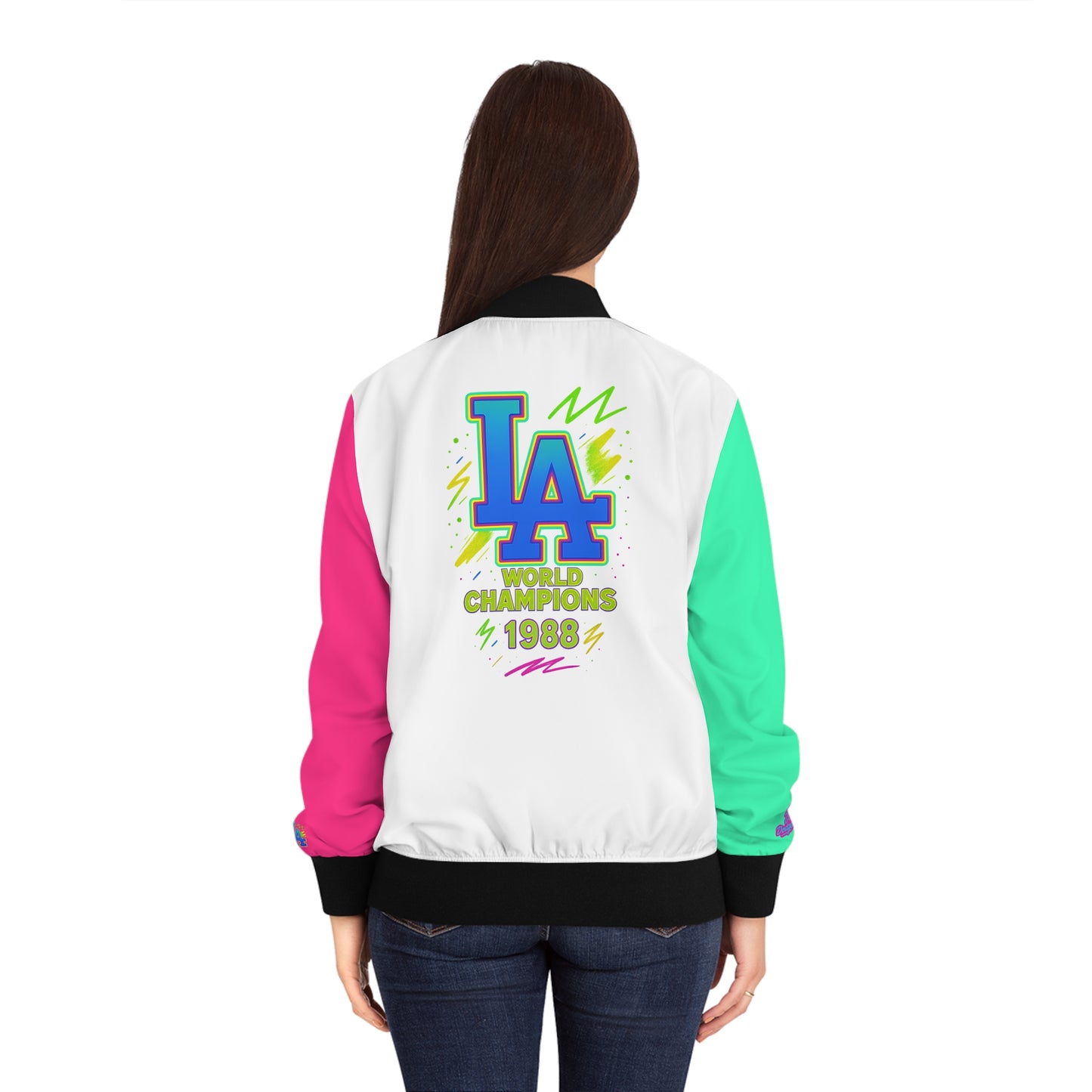 Los Angeles Dodgers- Neon 80's Retro Jacket - 1988 World Champions Limited Edition