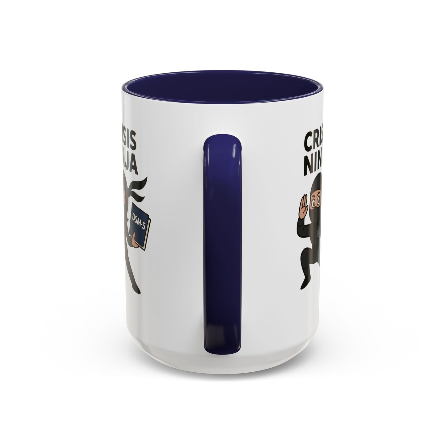 Mental Health "Crisis Ninja" -Accent Mug - 15oz